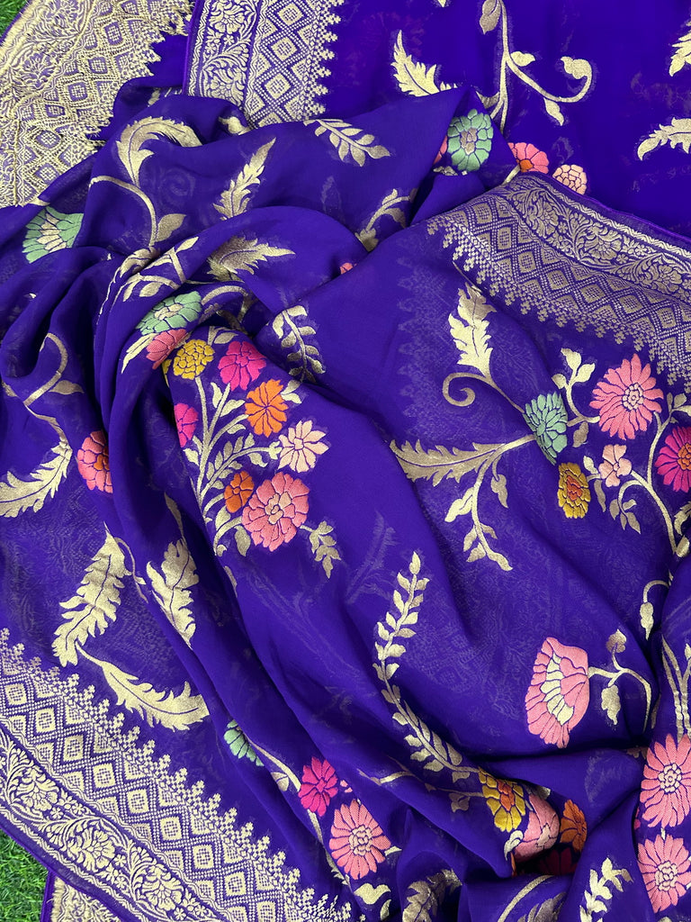 Purple sarees