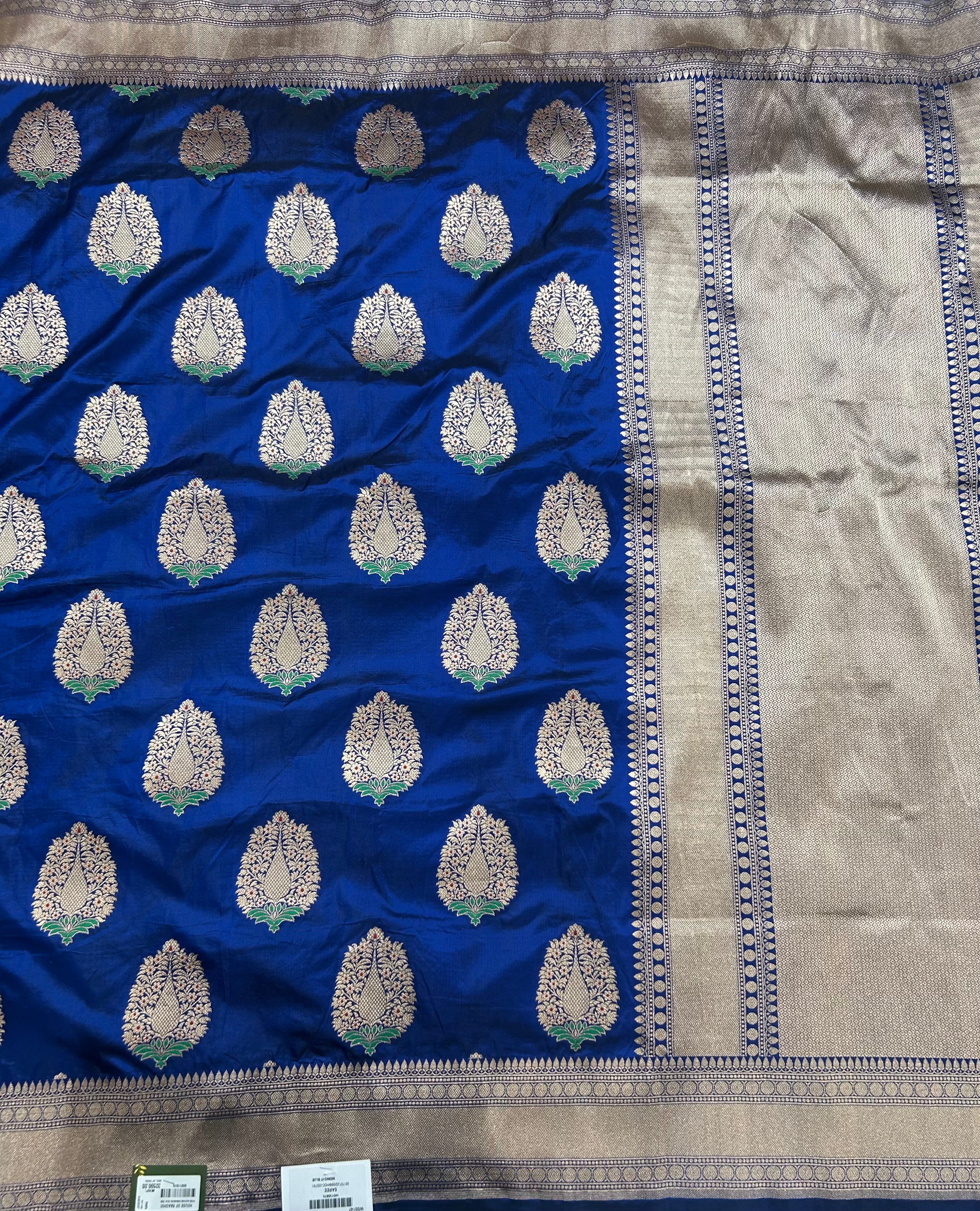 Nitha ambani blue pure Kathan 105 saree