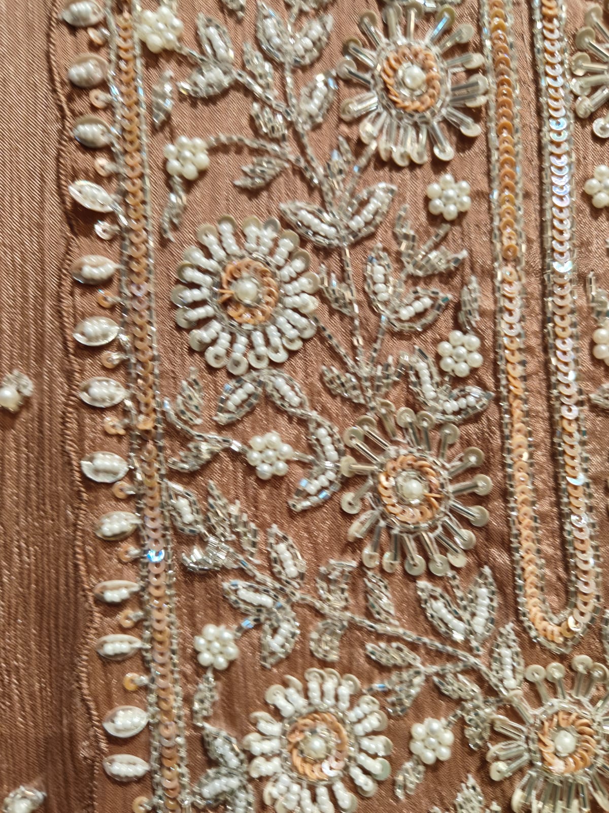 Anarkali Chinnon Hand Embroidery Kurtha 567
