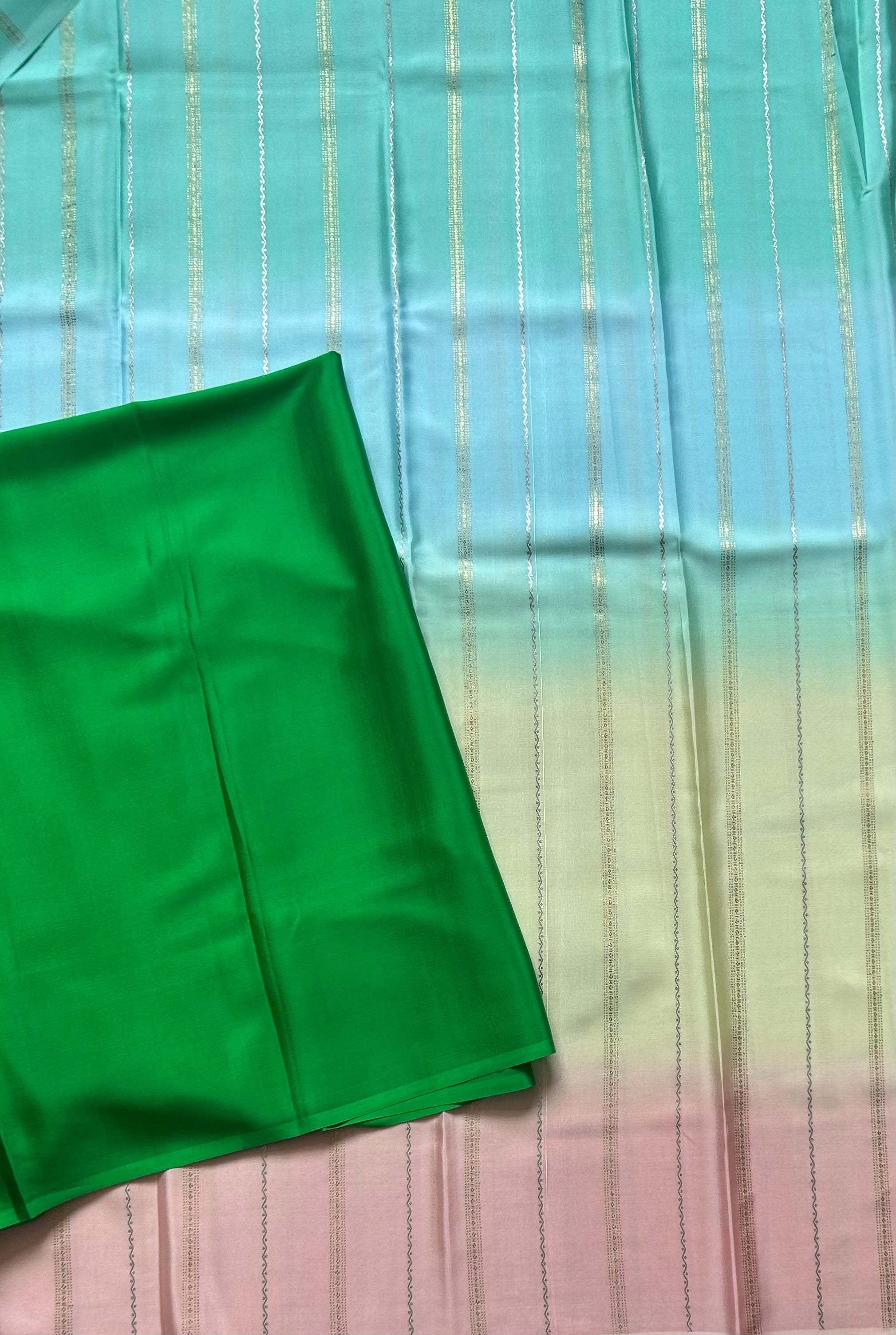 Rankart-103 borderless pure mysore crepe silk saree