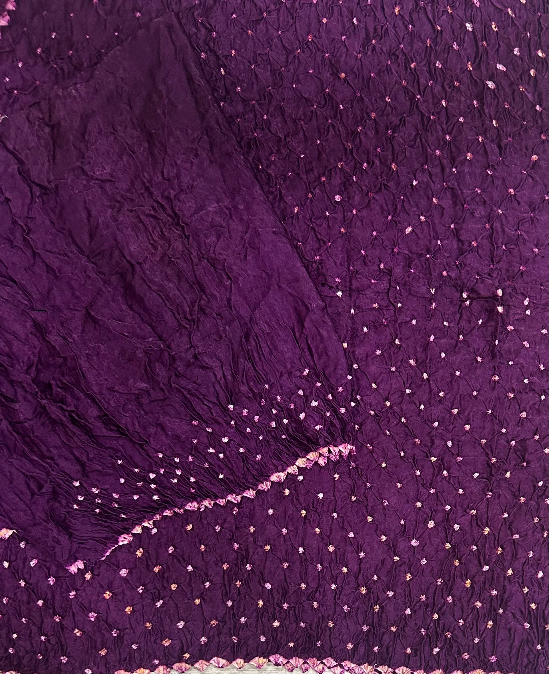 Purple Bandhini 104 saree