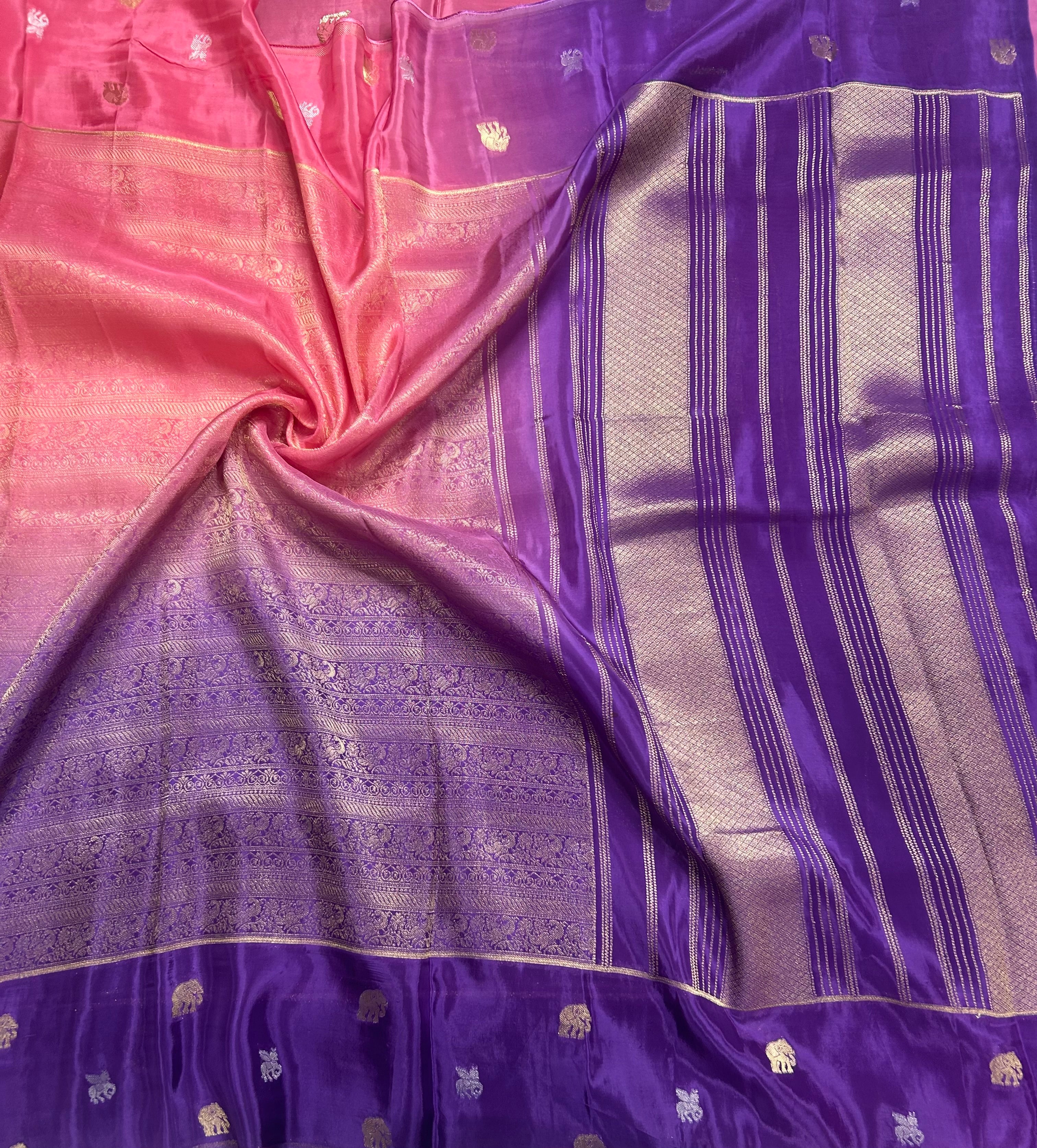 Rankart brocade semi Mysore 105 saree