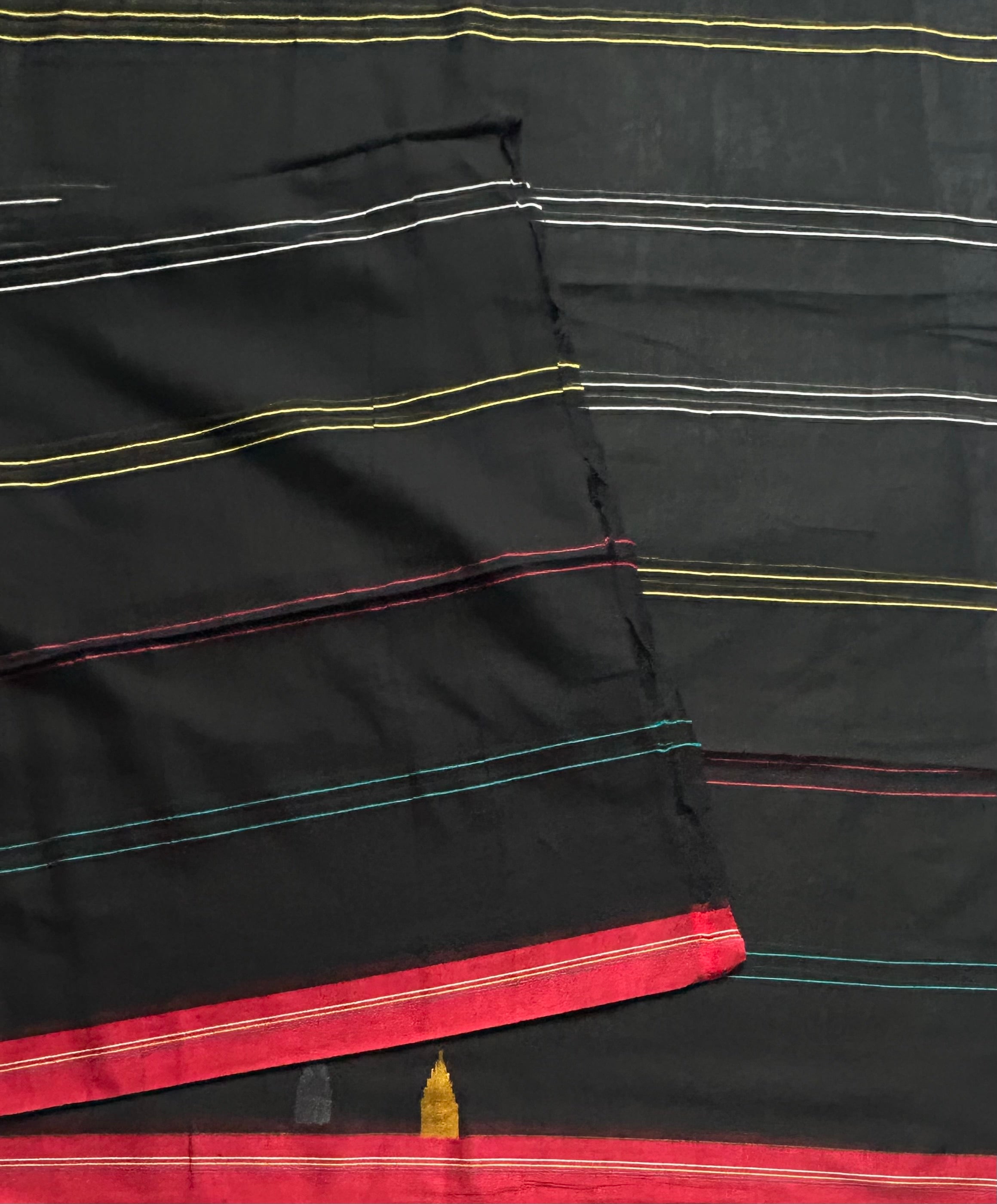 Black pure cotton 103 jamdani saree