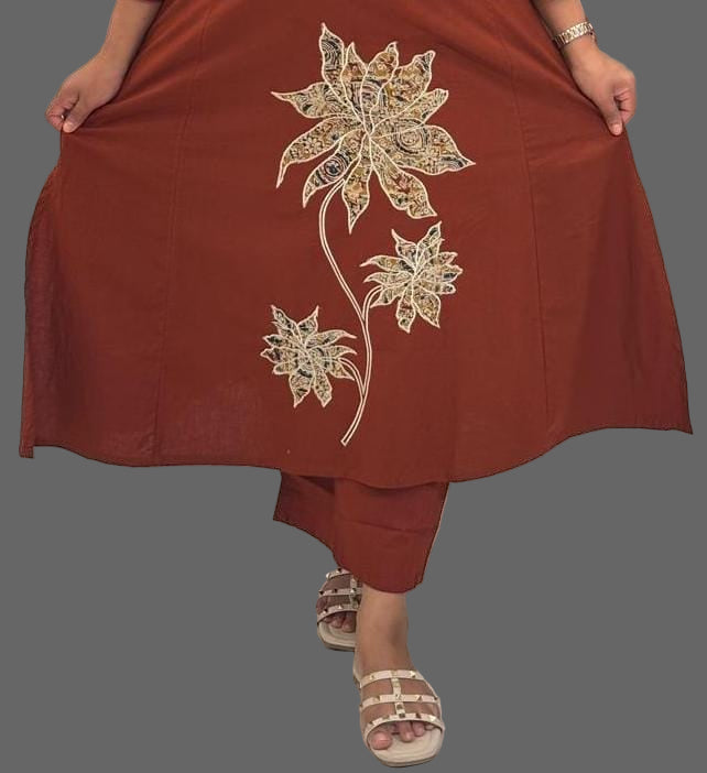 Brown Cotton Airline Cord Set 676