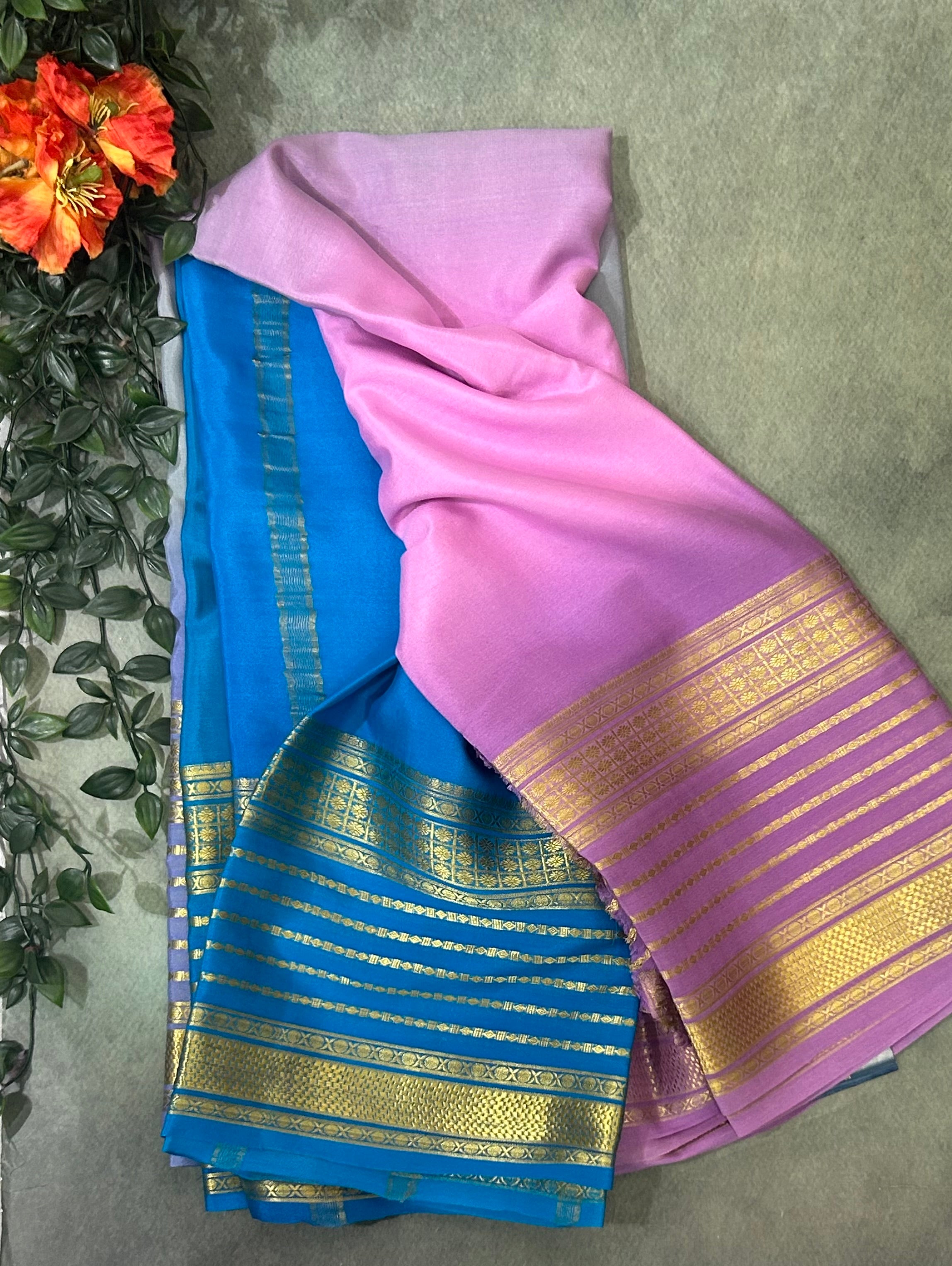Rankart pure Mysore crepe silk saree