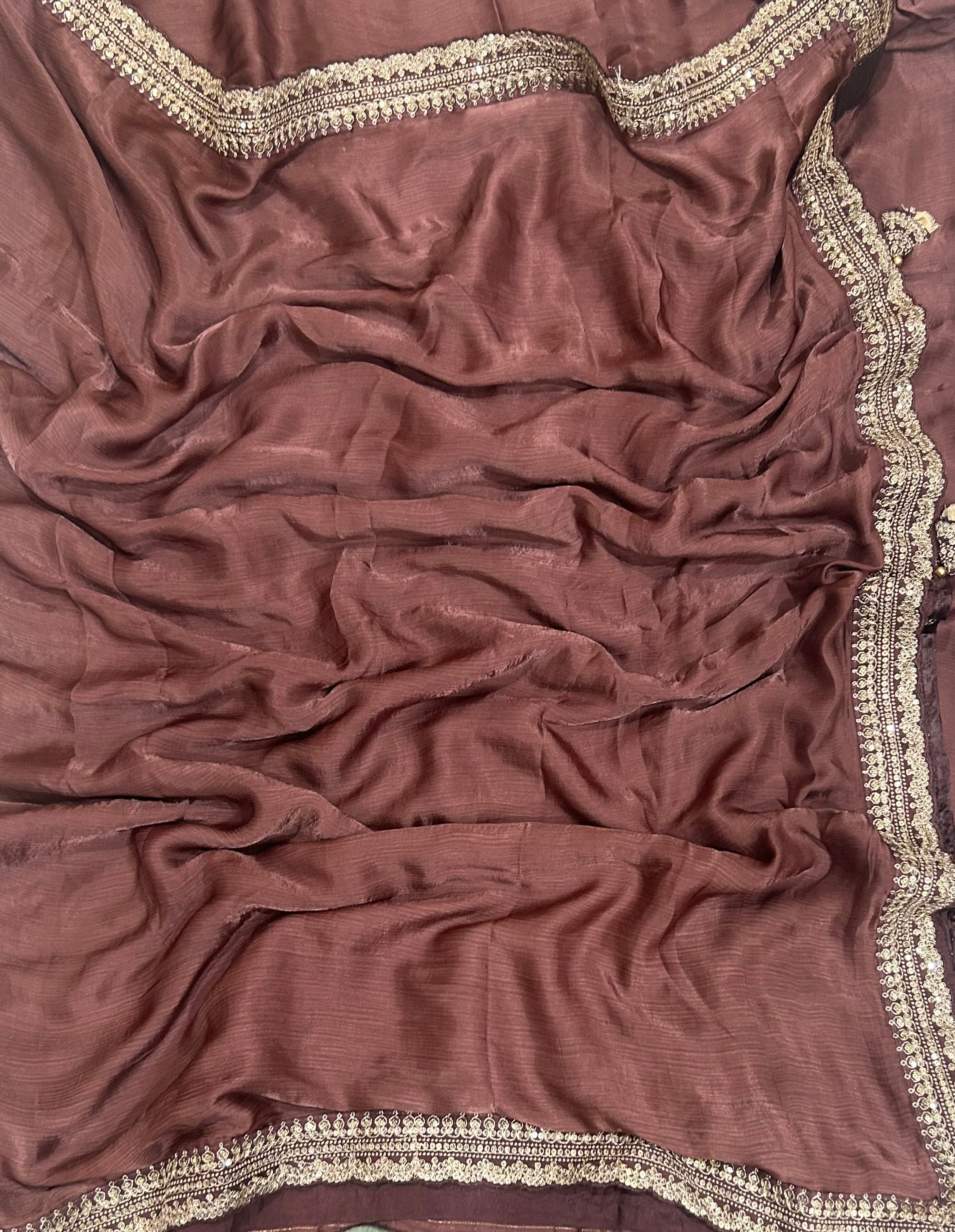 Pastel brown sabyasachi 104 saree