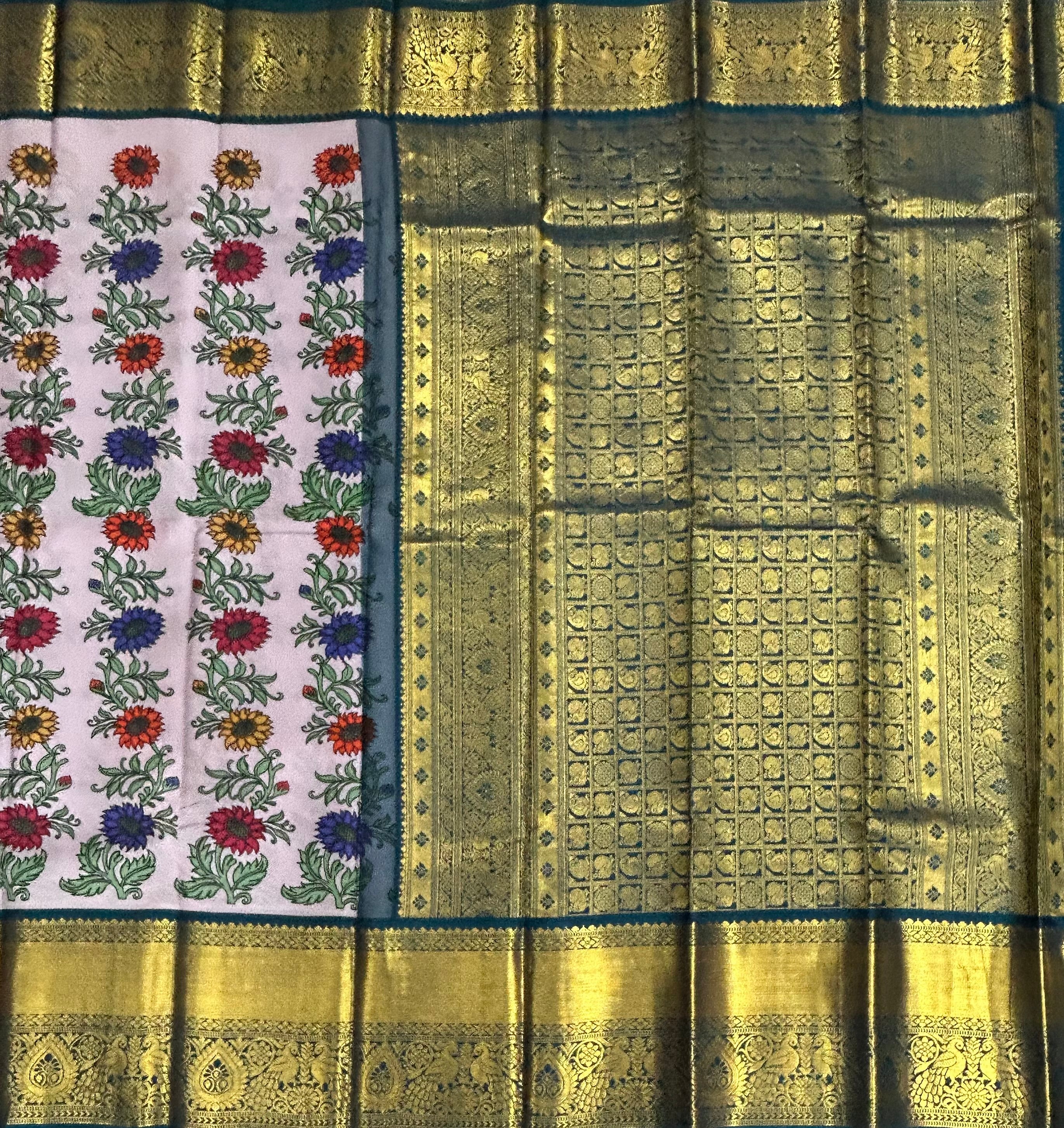 Light purple printing mistake 103 saree