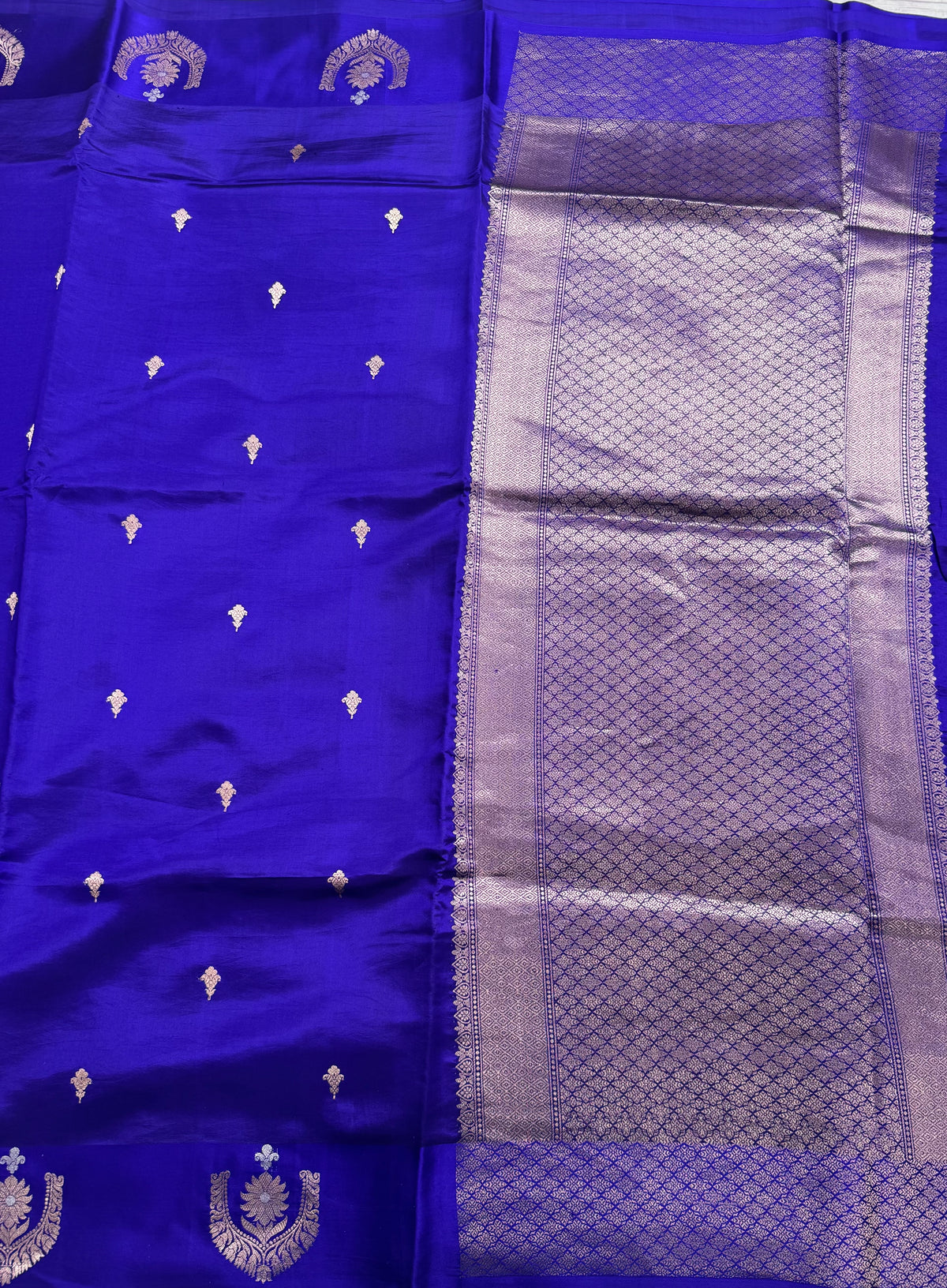 Blue benarasi lightweight silk 111 saree