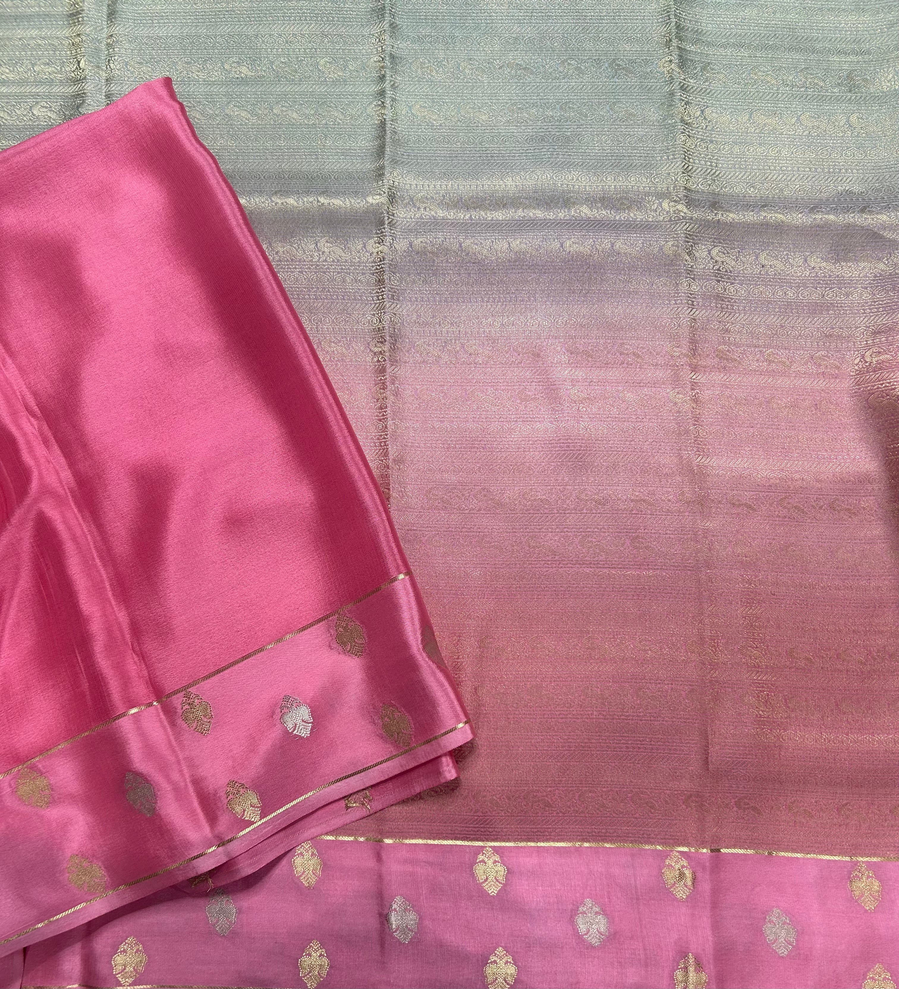 Rankart gandaberuda border pure Mysore silk 105 saree