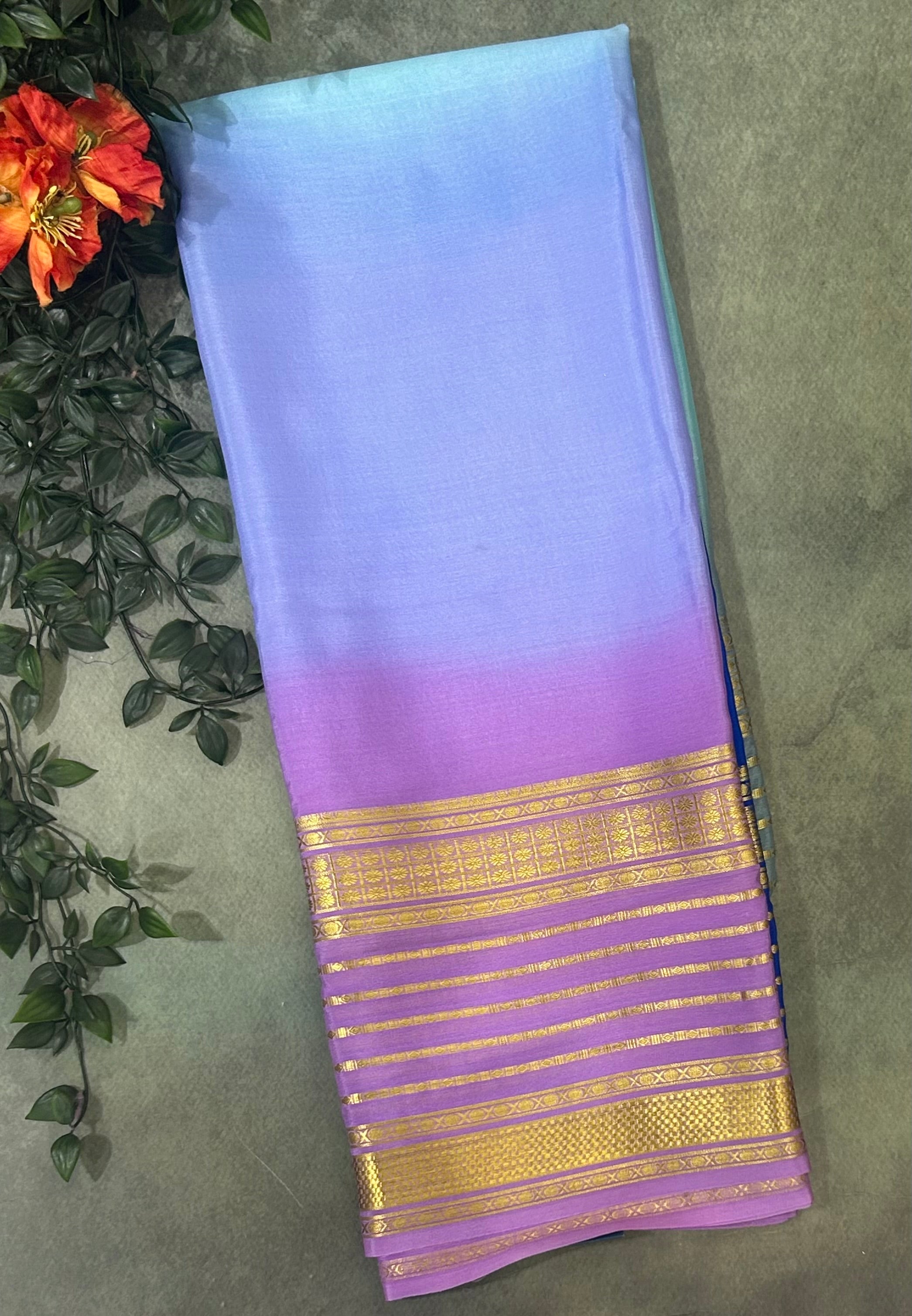 Rankart pure Mysore crepe silk saree