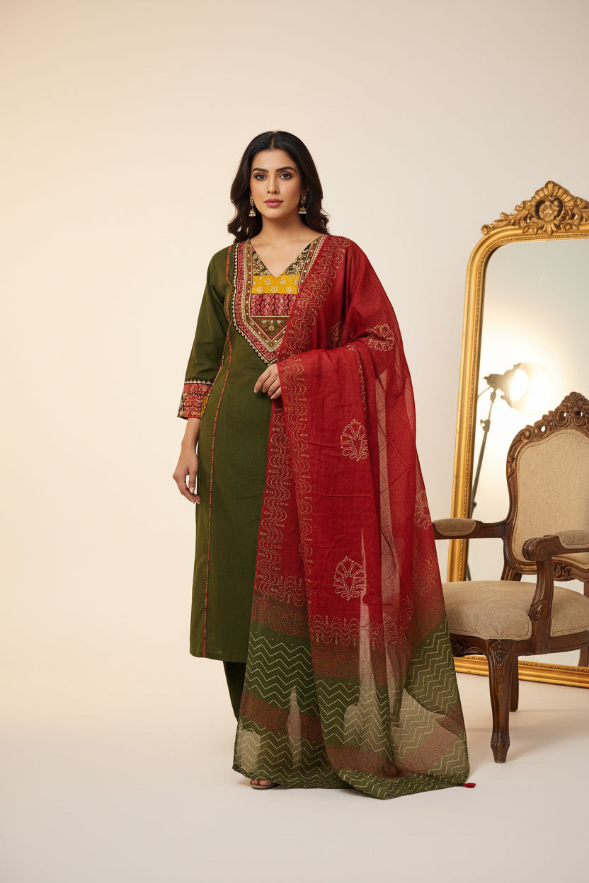 Cotton Anarkali Kurtha  151