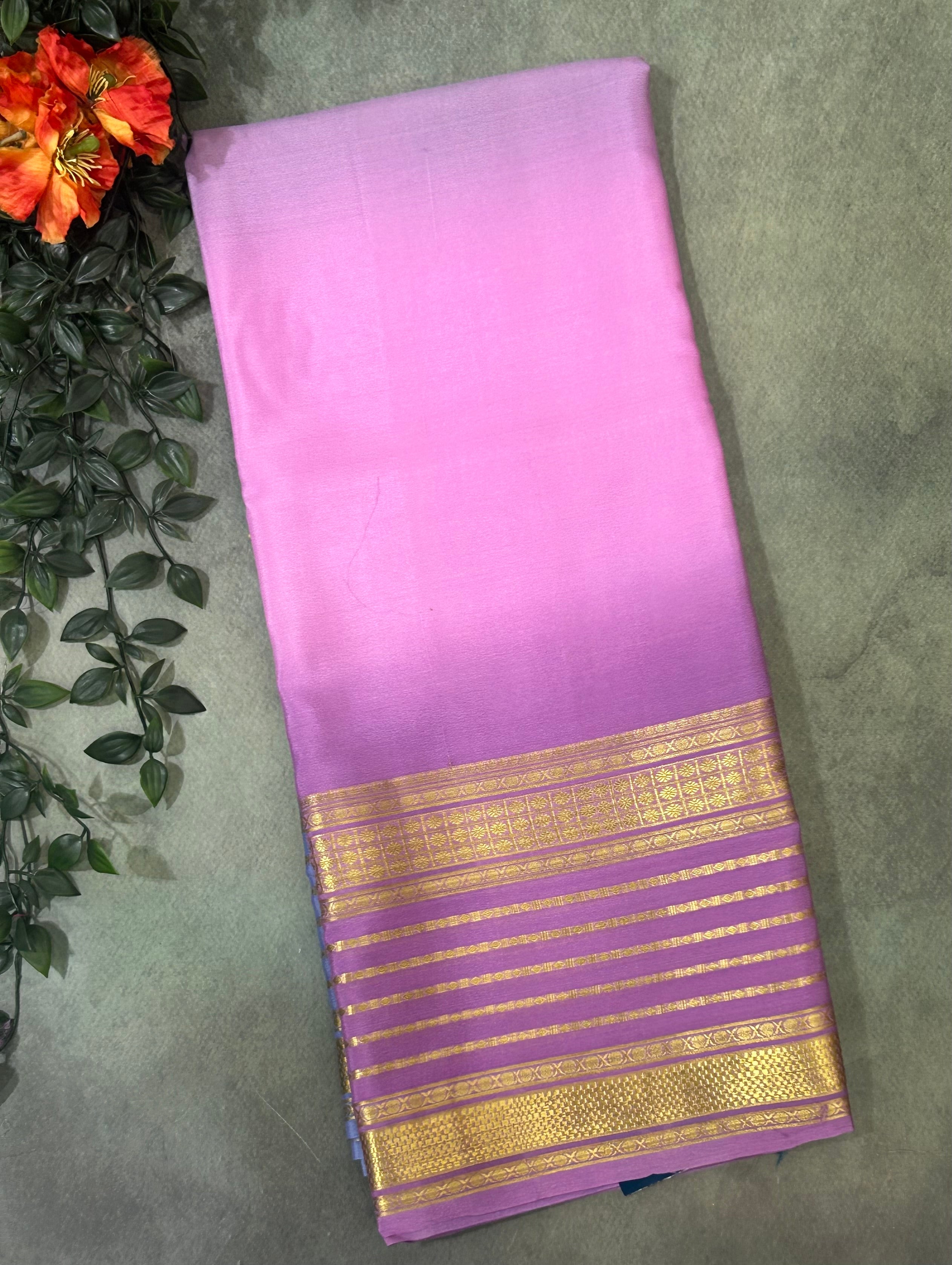 Rankart pure Mysore crepe silk saree