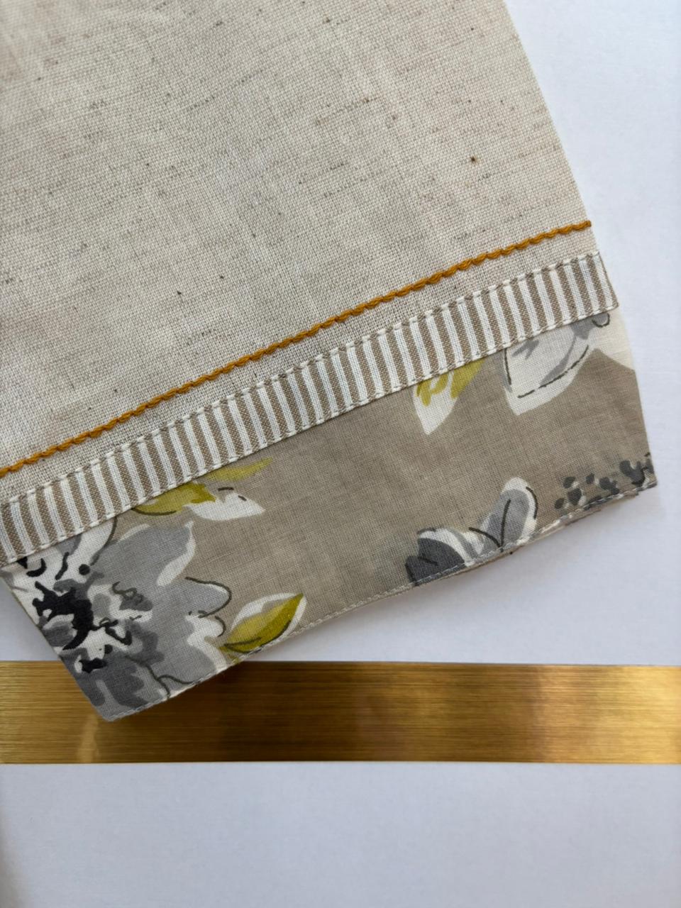 White Linen Cotton Airline Cord Set kurtha 386