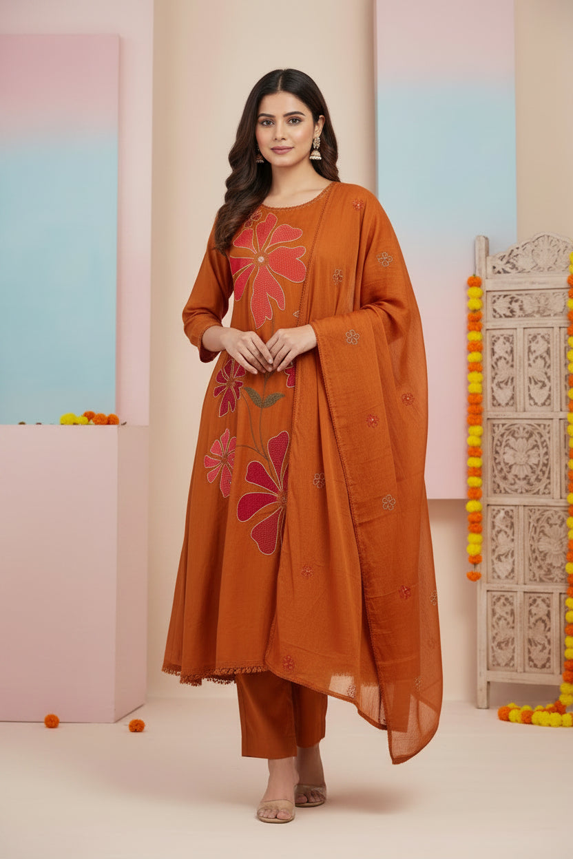 Cotton Anarkali Kurtha  151