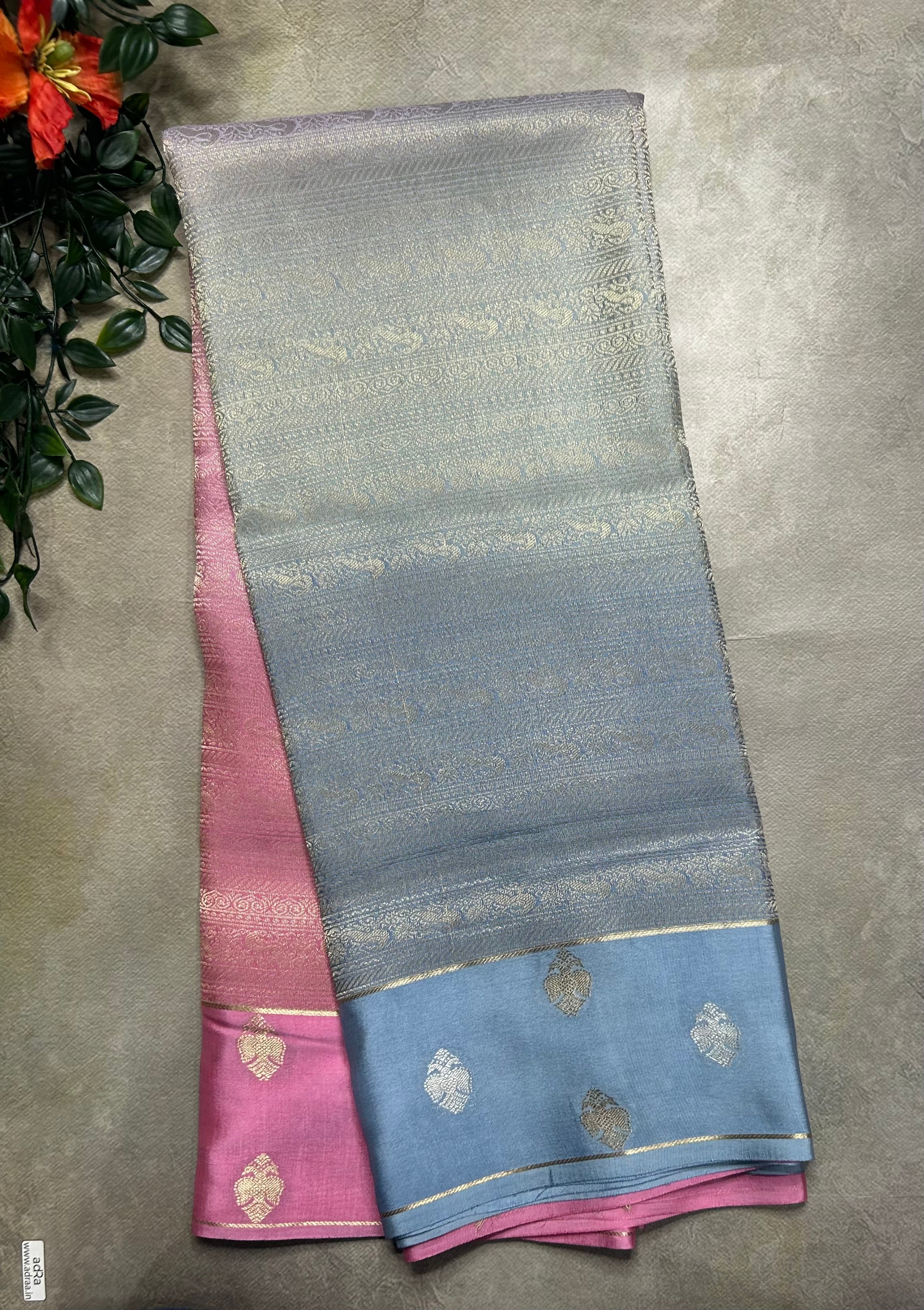 Rankart gandaberuda border pure Mysore silk 105 saree