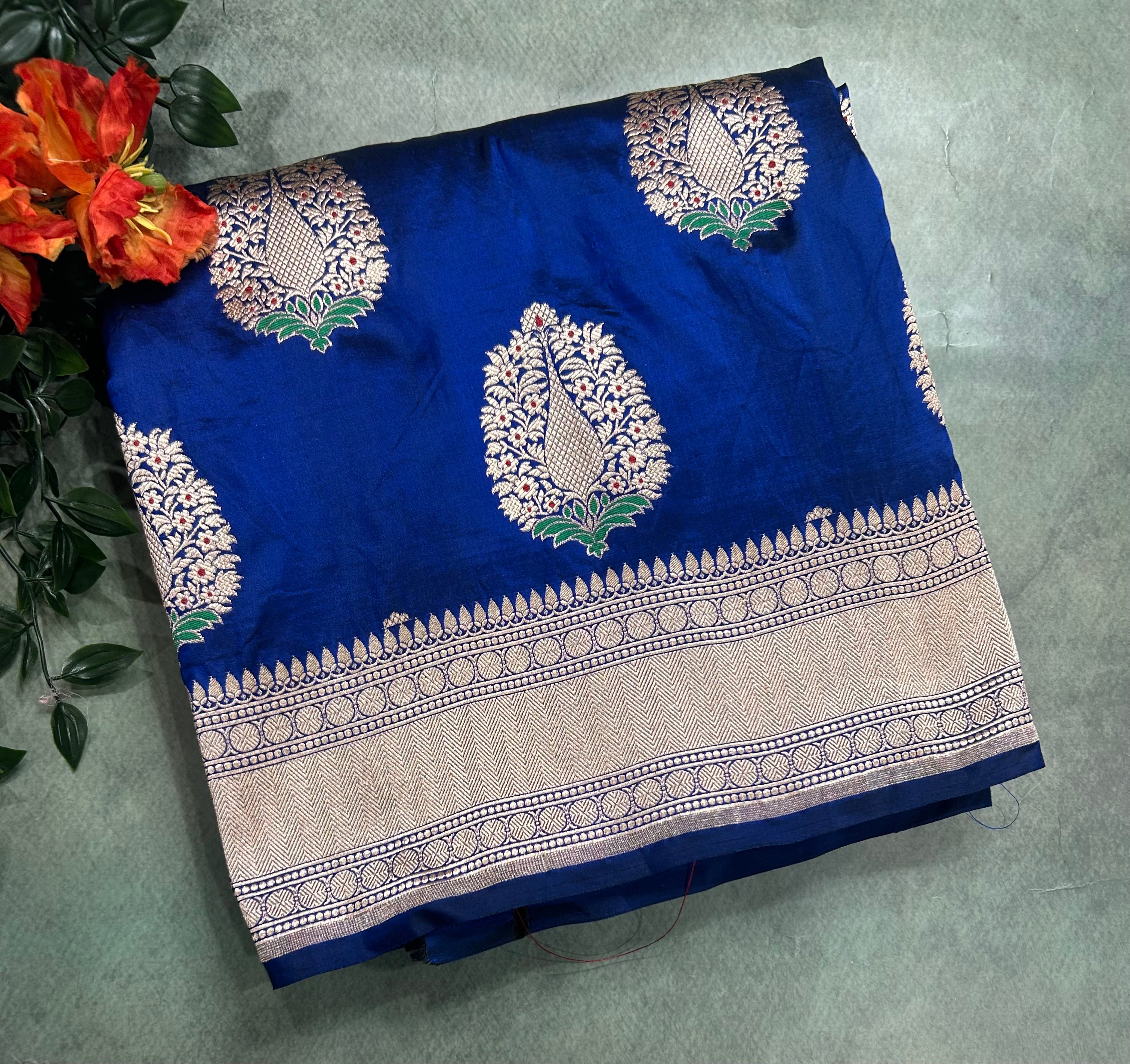 Nitha ambani blue pure Kathan 105 saree