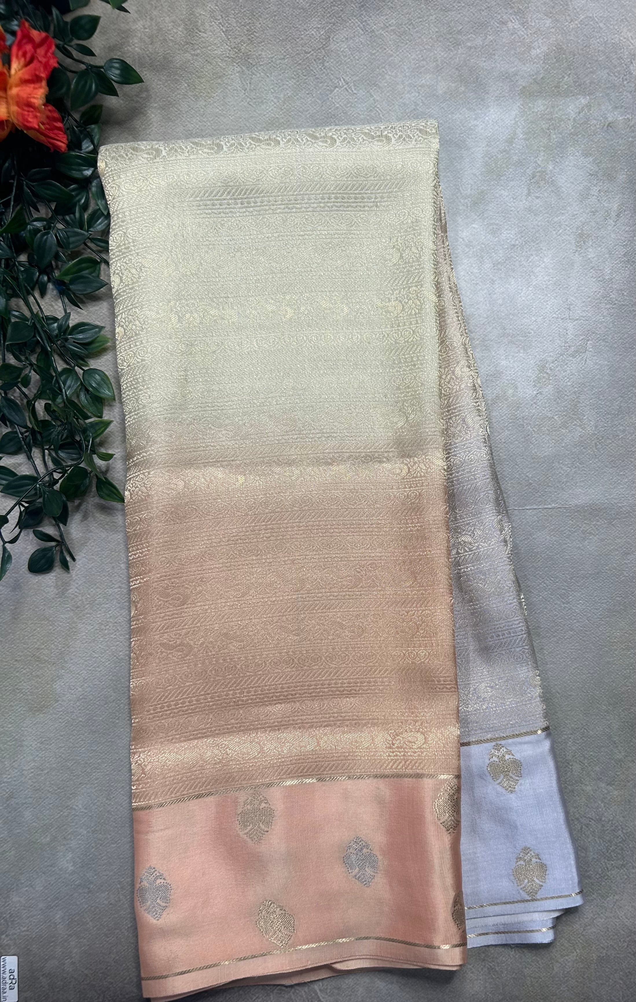 Rankart gandaberuda border pure Mysore silk 105 saree