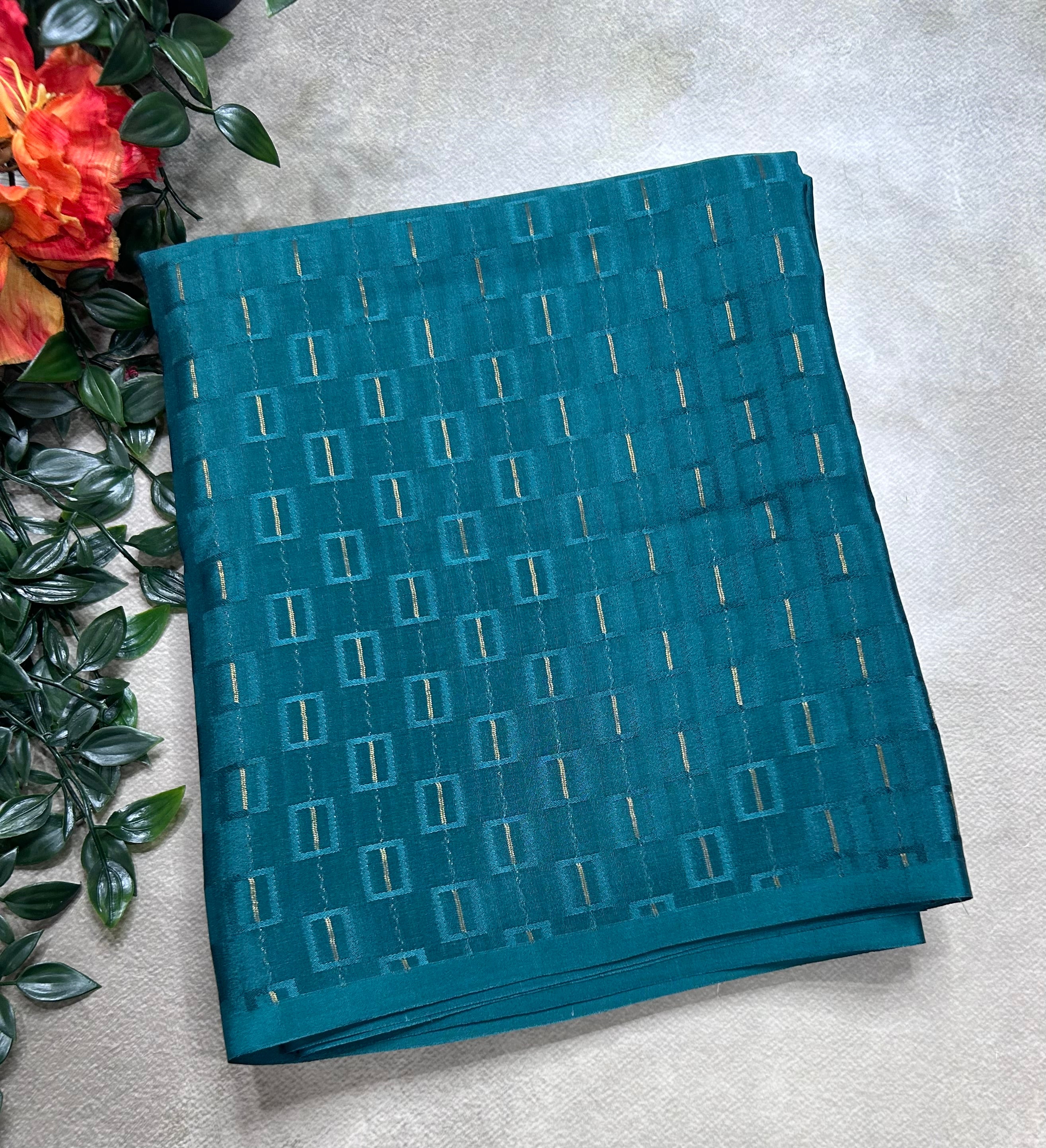 Green embossed Butta pure mysore silk saree(DMS106)