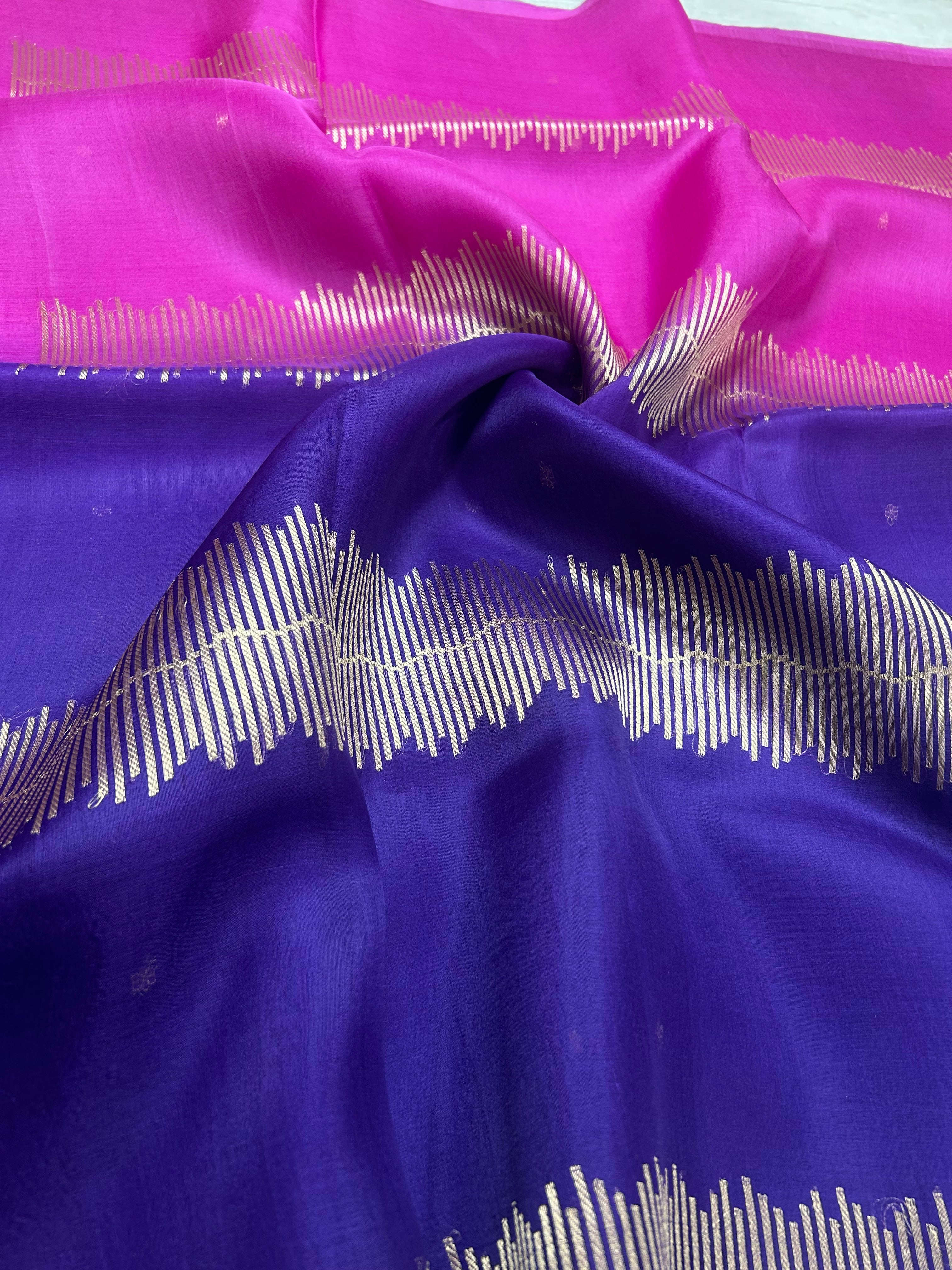 Multitone pure kora 104 organza silk saree