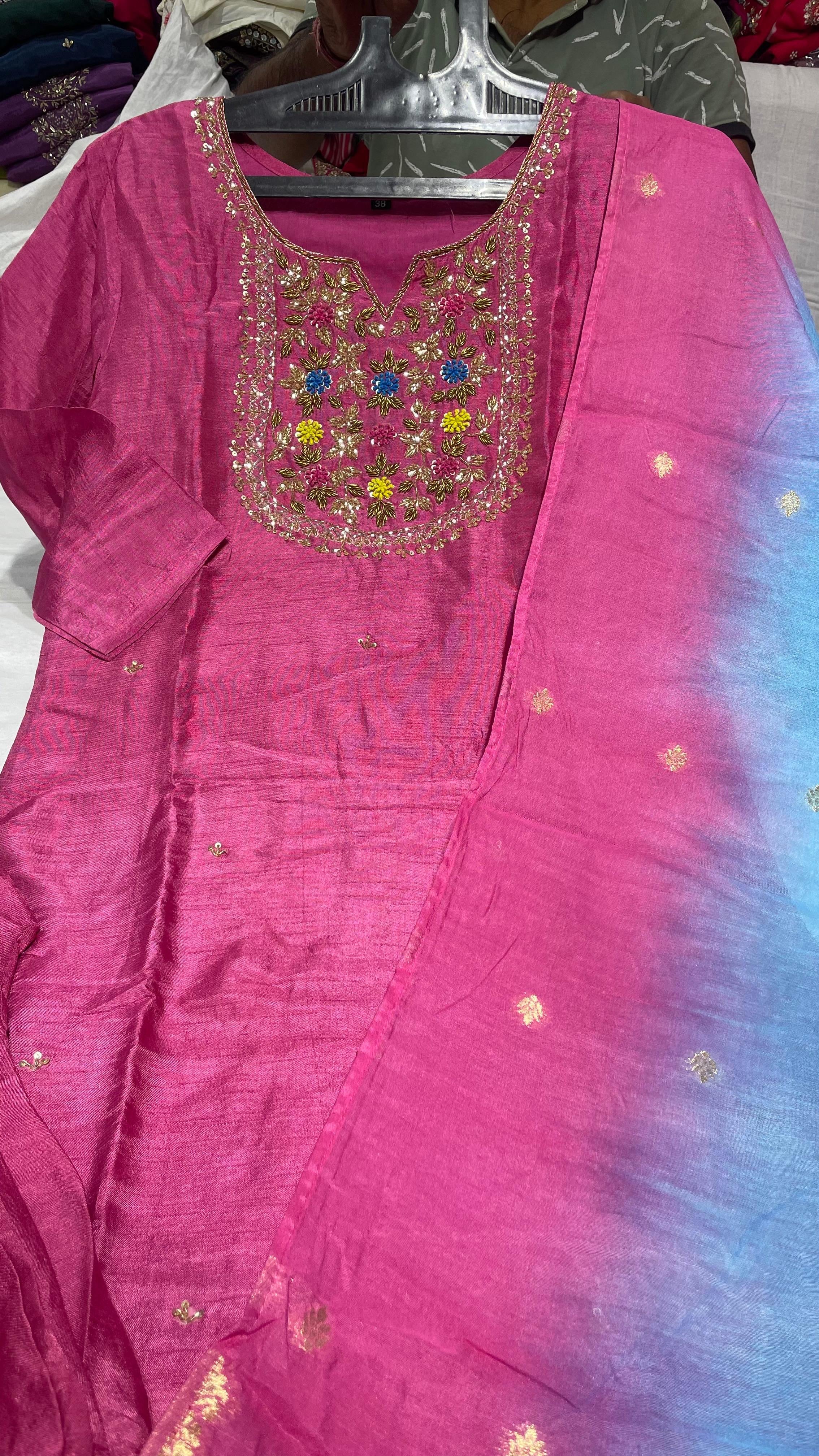work Designer Handwork kurtha