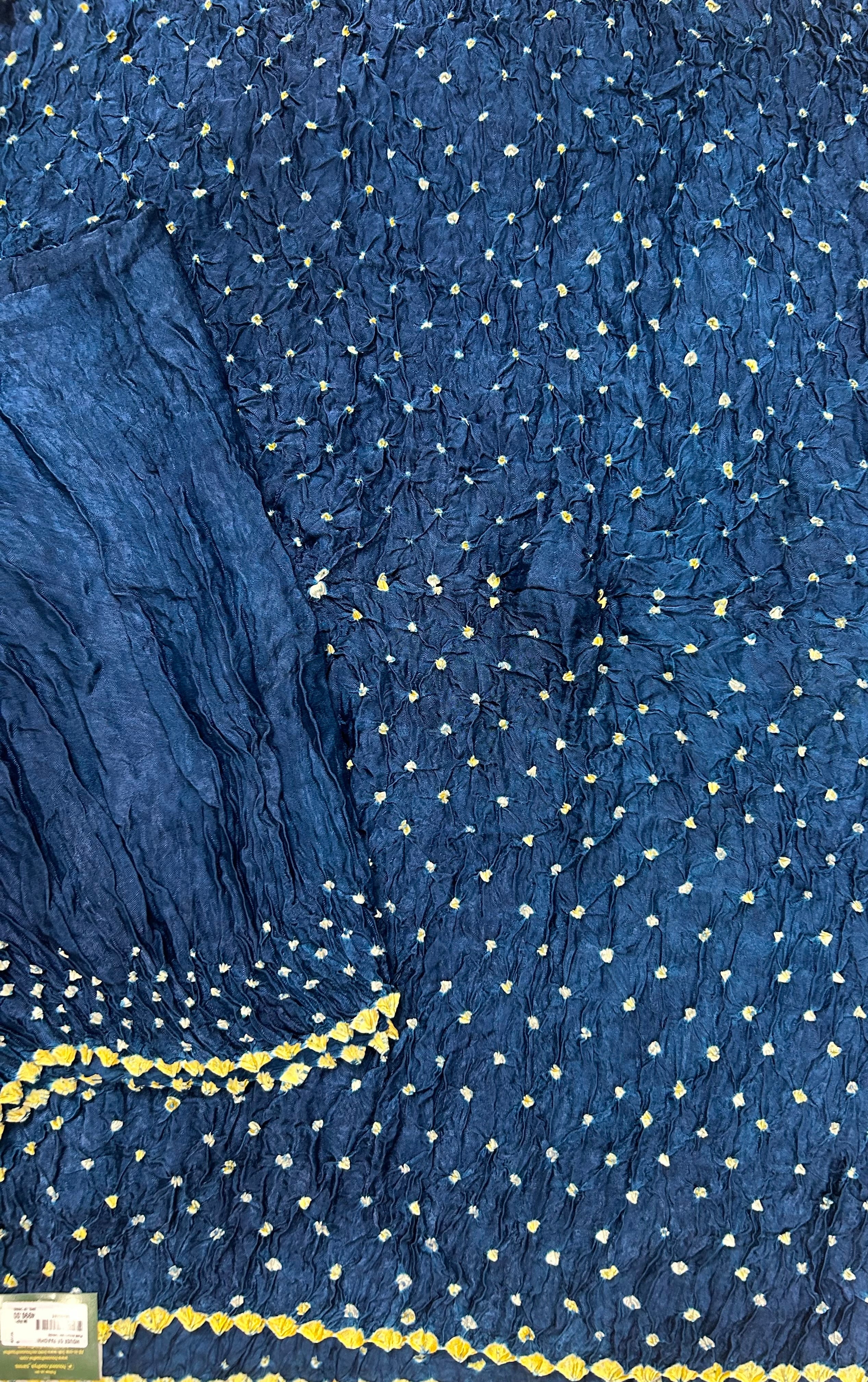 Peacock blue Bandhini 104 saree