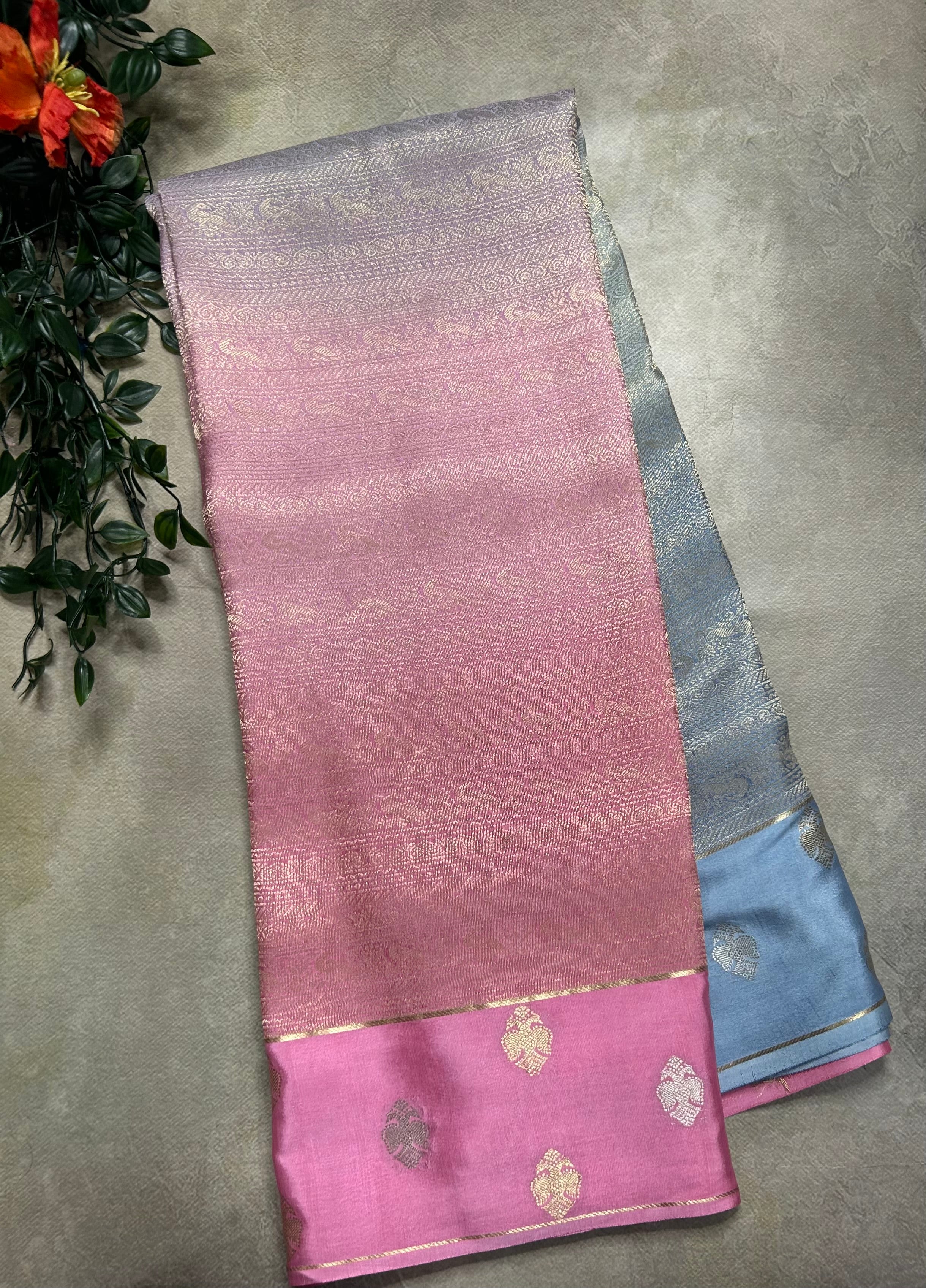 Rankart gandaberuda border pure Mysore silk 105 saree