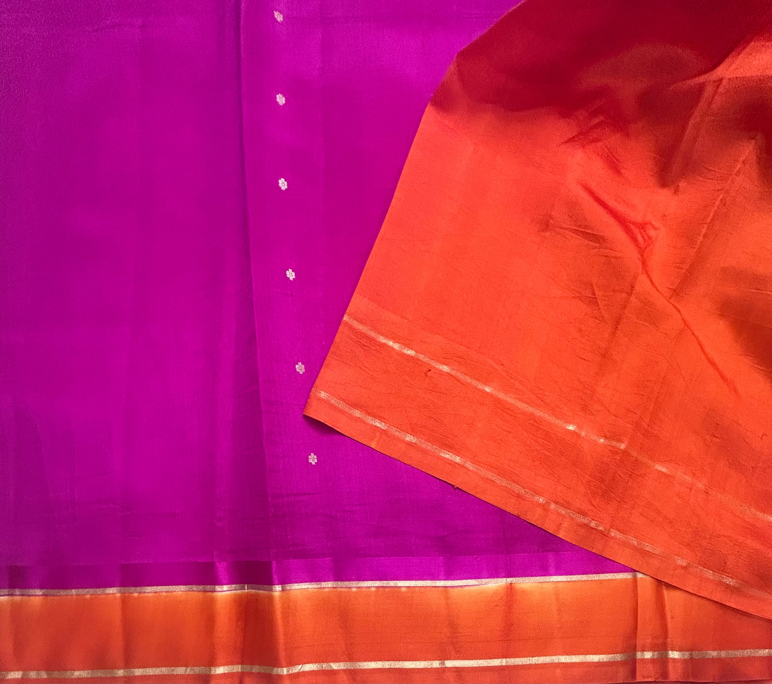 Pink benarasi lightweight silk 106 saree