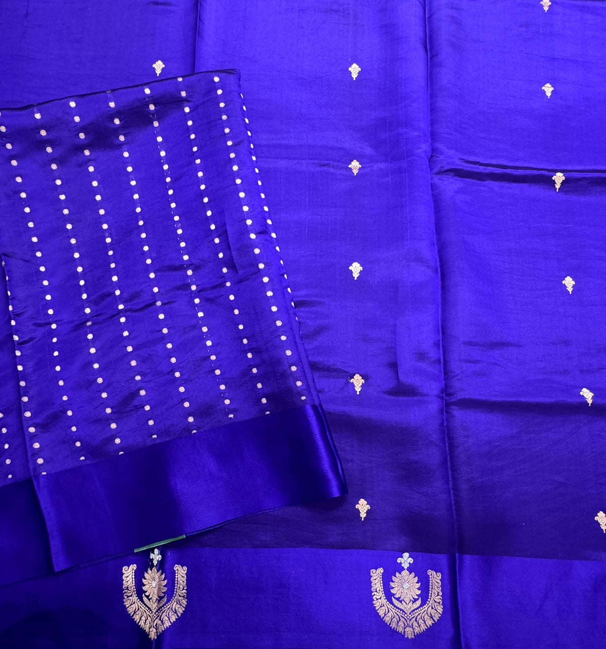 Blue benarasi lightweight silk 111 saree