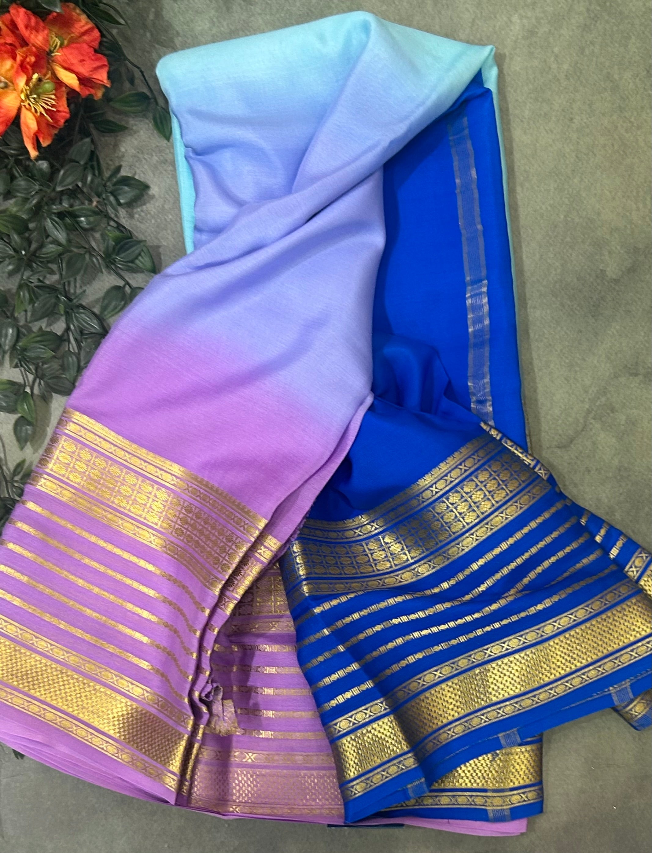 Rankart pure Mysore crepe silk saree