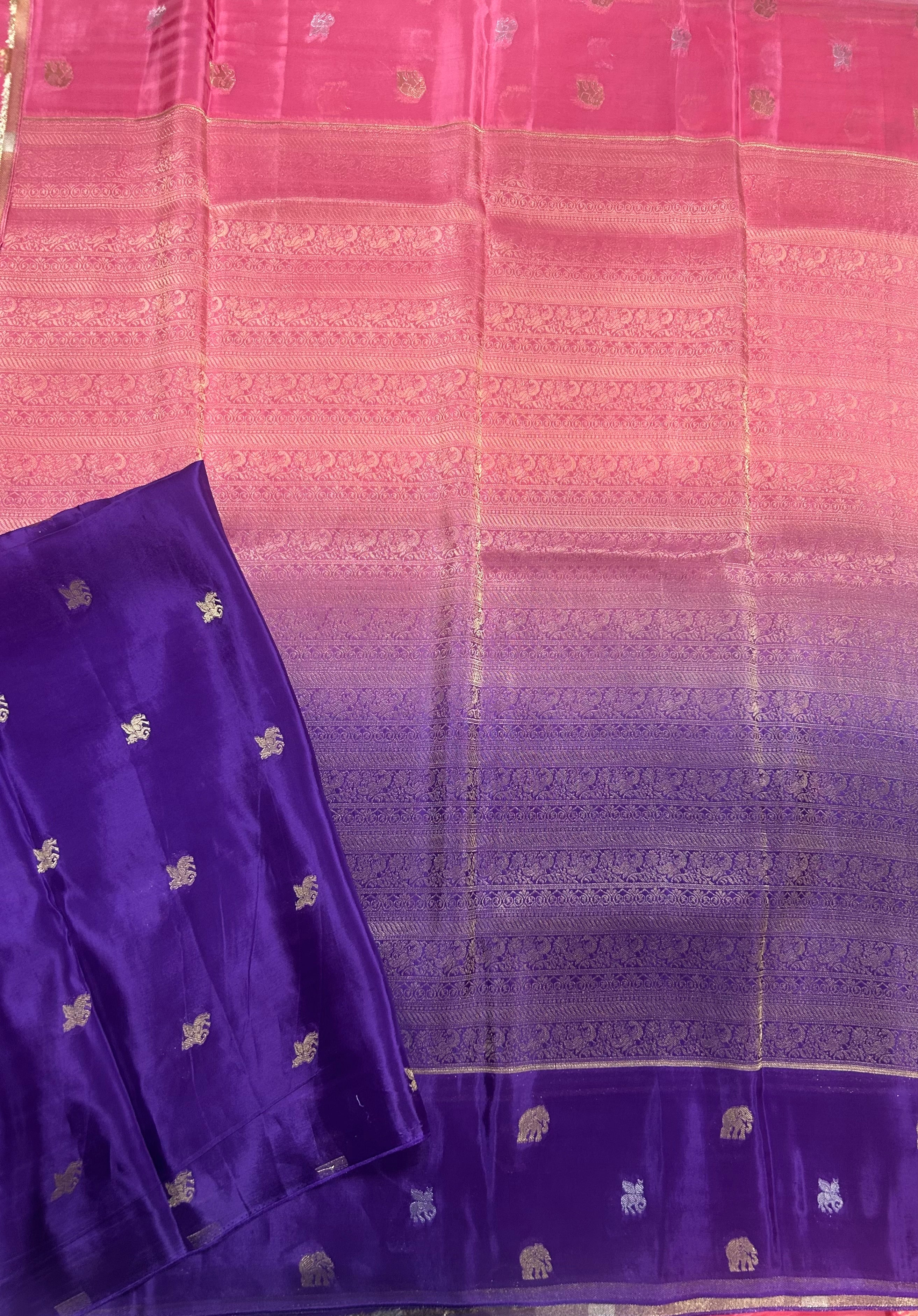 Rankart brocade semi Mysore 105 saree