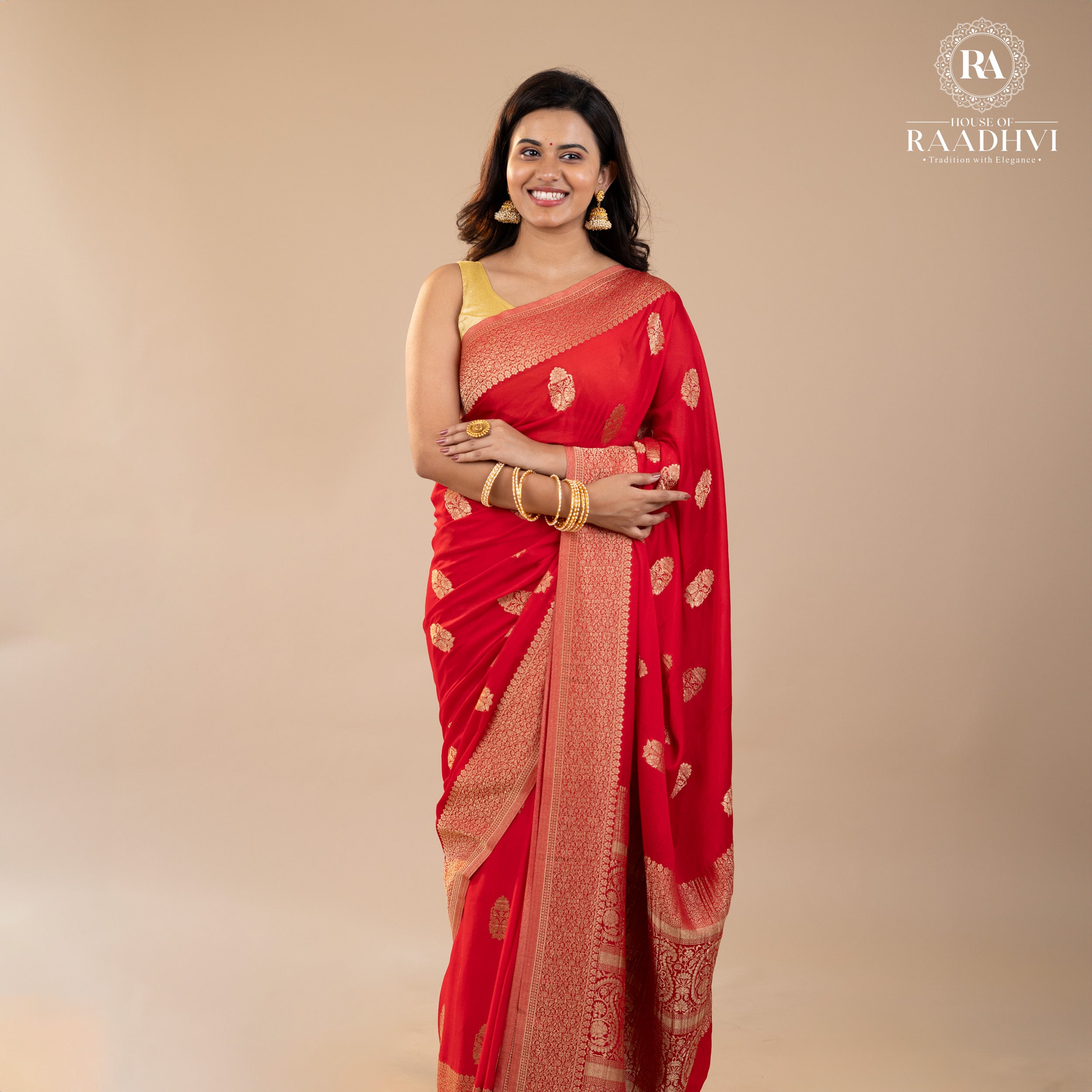 Red big butta 07 designer soft crepe (RR)