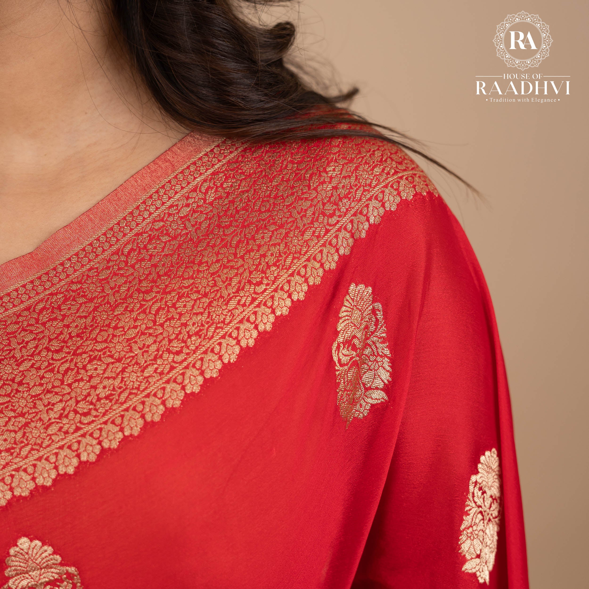 Red big butta 07 designer soft crepe (RR)