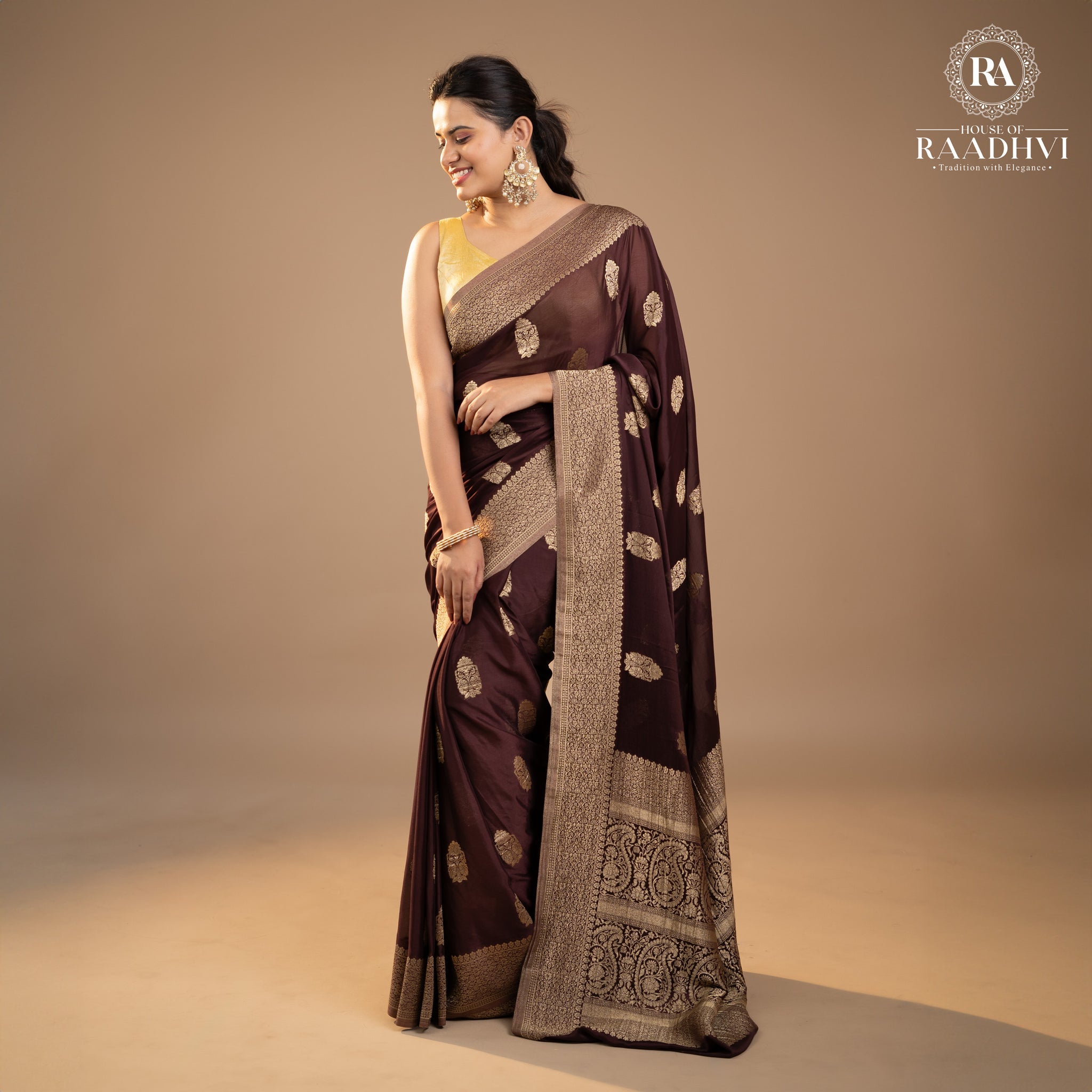 Beautiful Mysore Silk Pichwai deals Work Saree With Kalamkari Digital Print All Over With Kanchi Border Sari