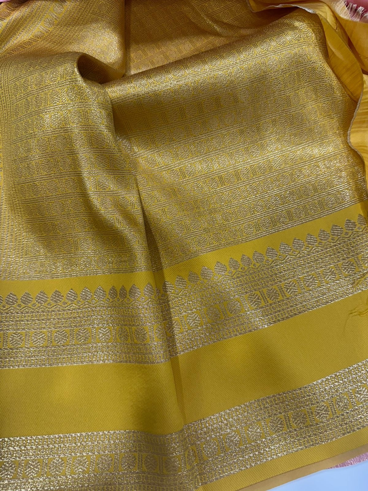 Pink semi soft silk 05 saree