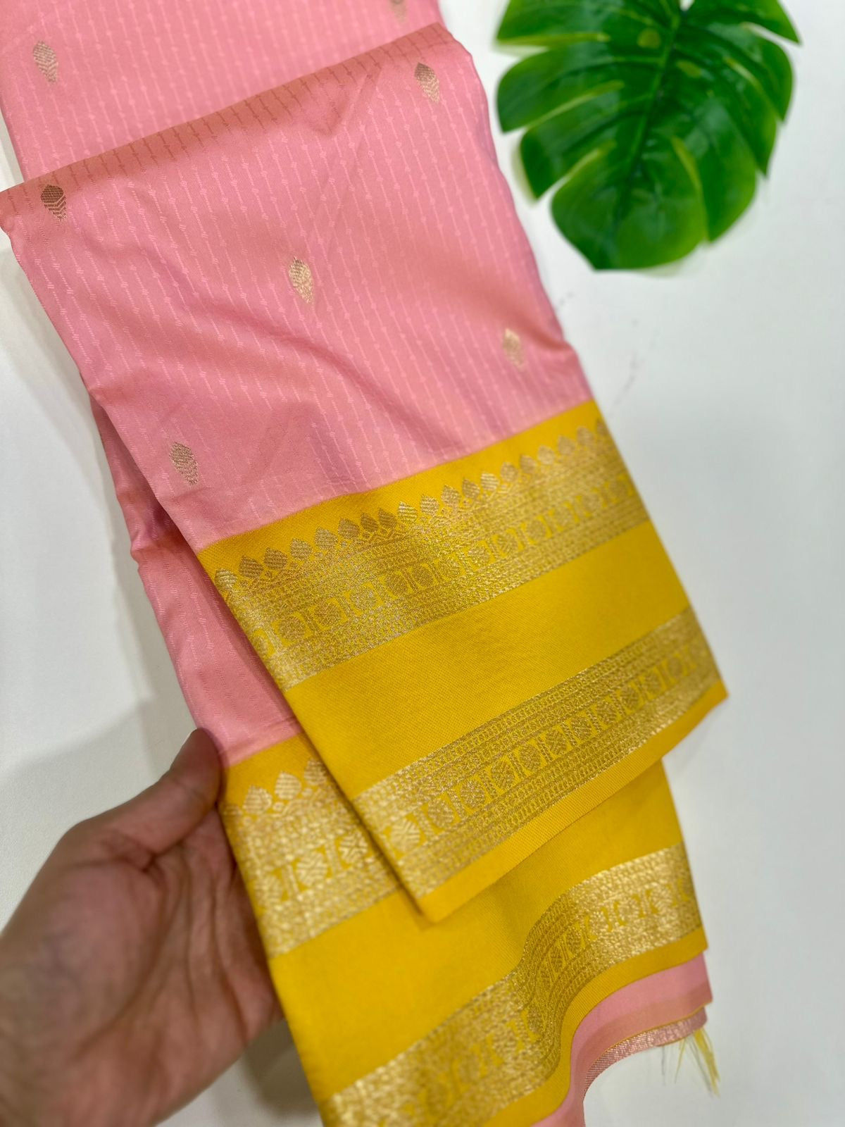 Pink semi soft silk 05 saree
