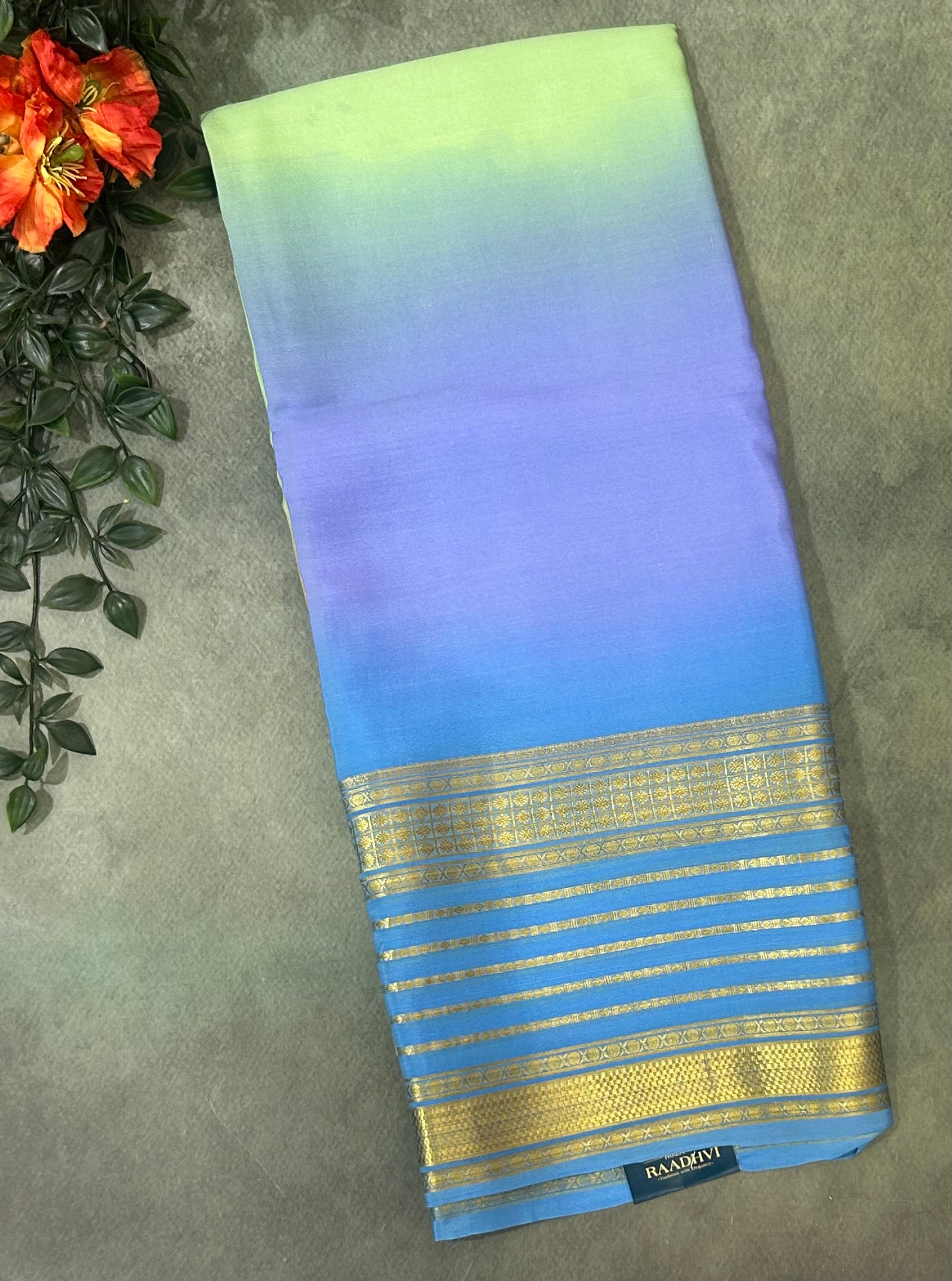 Rankart pure Mysore crepe silk saree