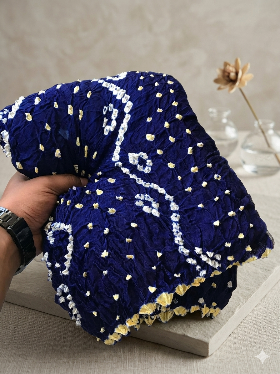 Blue Bandhini 104 saree