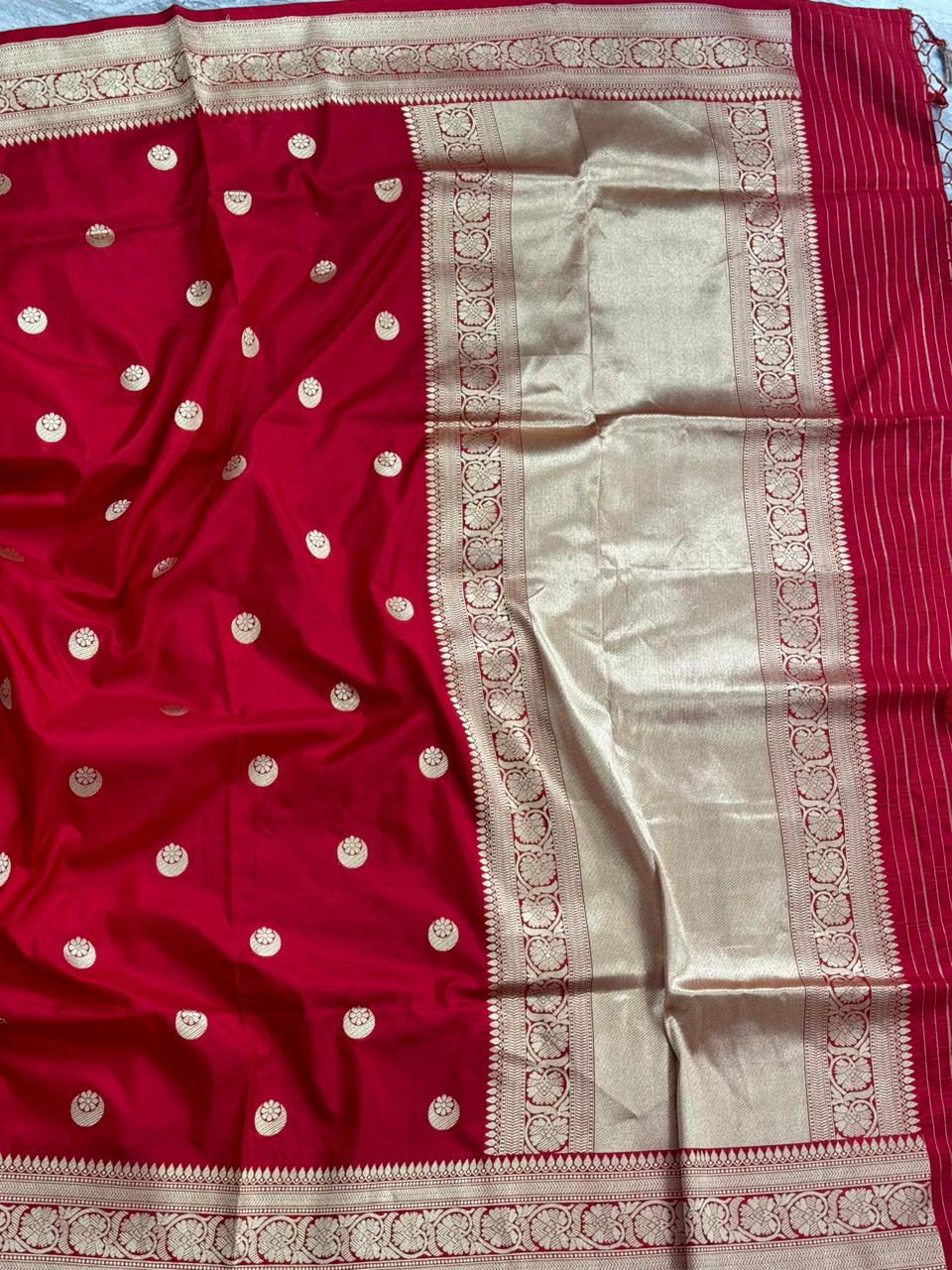 Sonakshi Sinha Red Pure Kathan Silk Saree