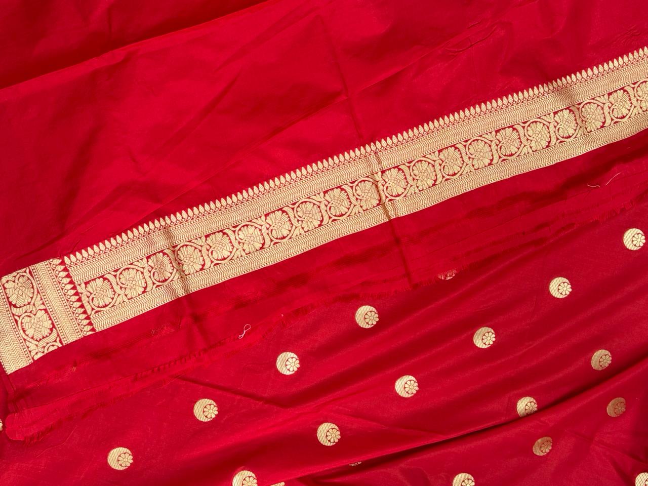 Sonakshi Sinha Red Pure Kathan Silk Saree