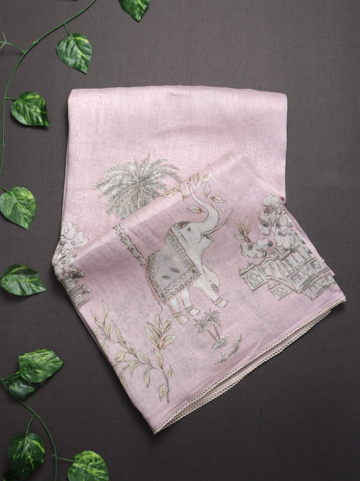 Pink Pure Mul Chanderi Saree (Swara)