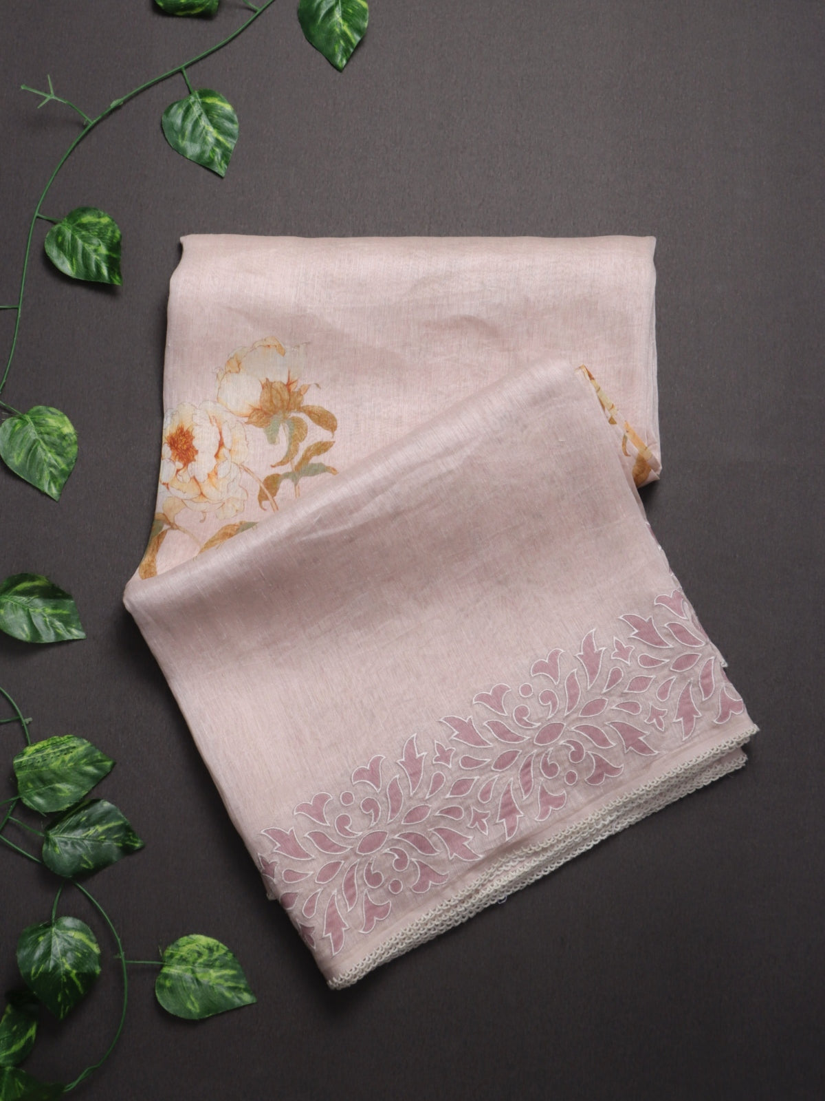 Pink Pure Mul Chanderi Saree (Swara)