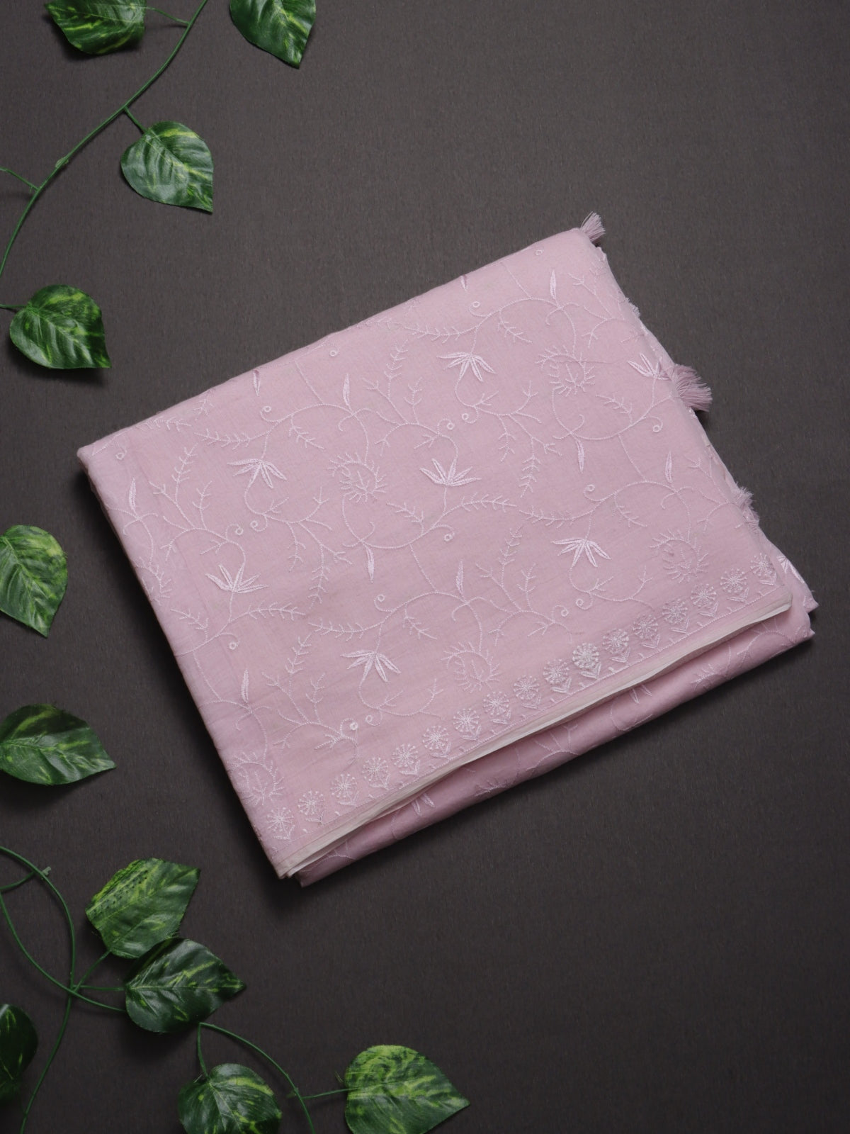 Pink Pure Mul Chanderi Saree (Swara)