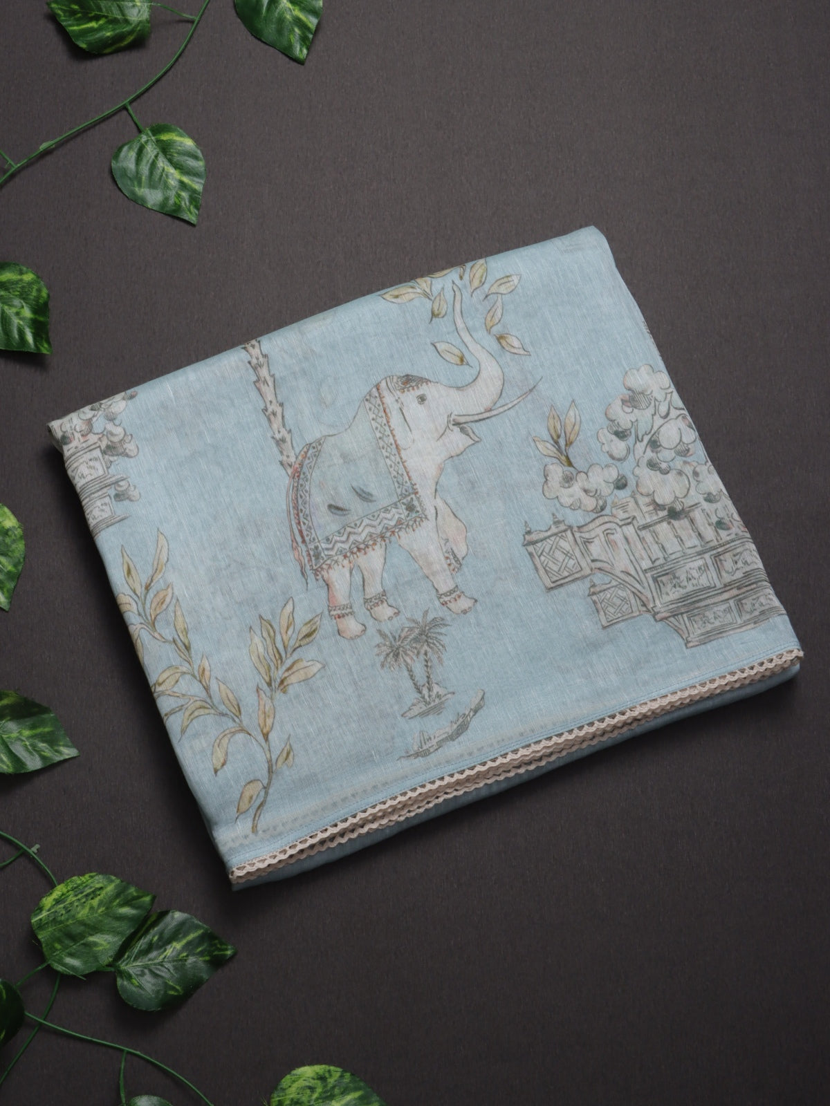 Blue Pure Mul Chanderi (Swara)