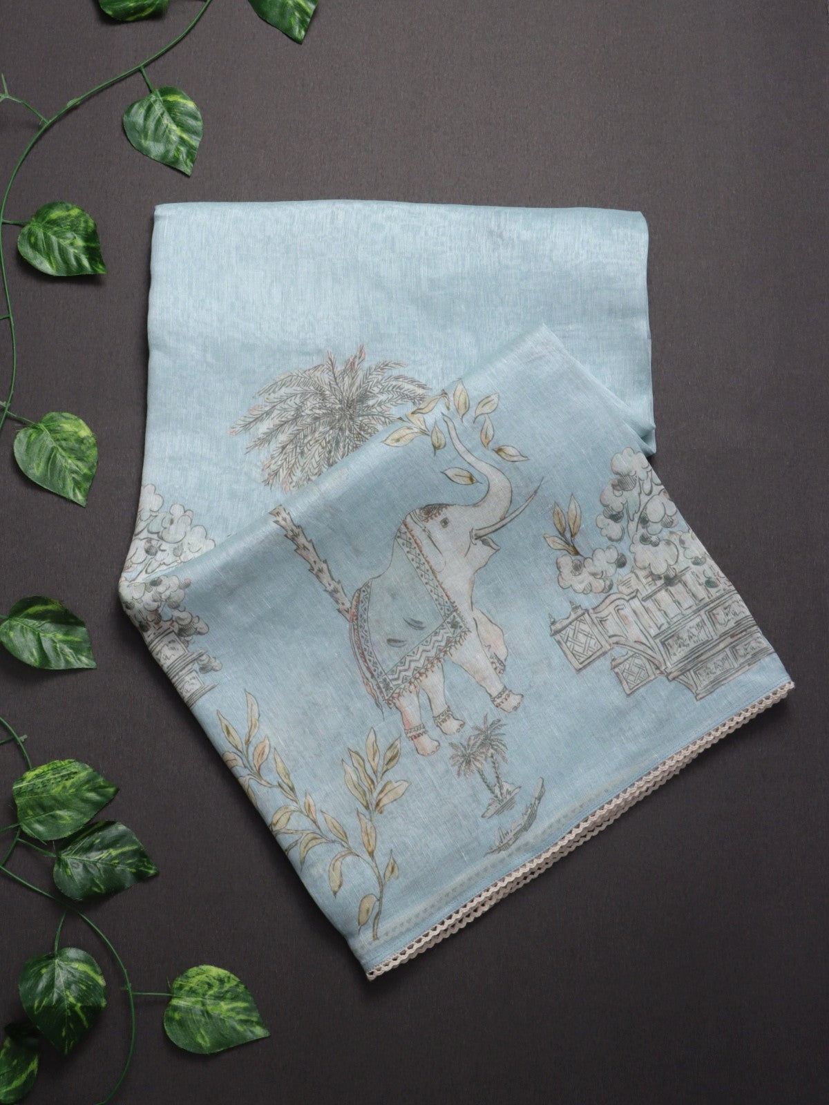 Blue Pure Mul Chanderi (Swara)