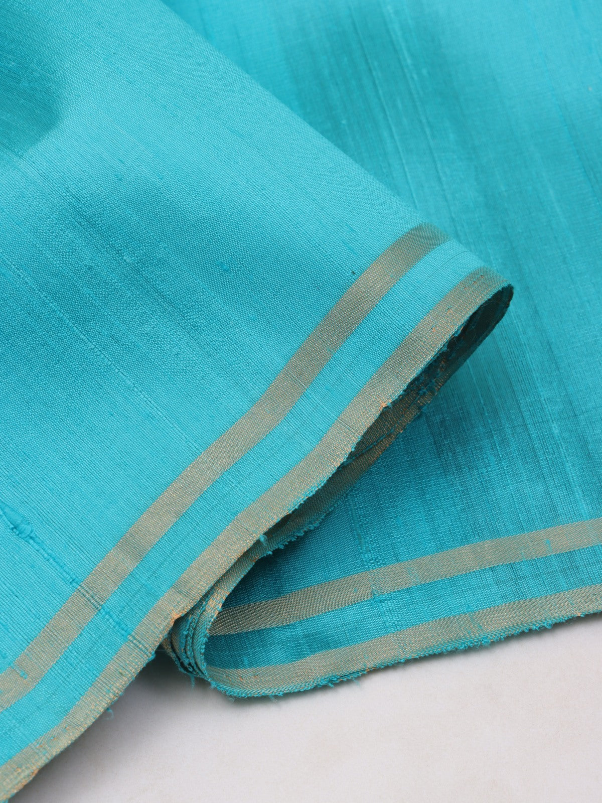 Blue Pure Raw Silk Saree (Swara)
