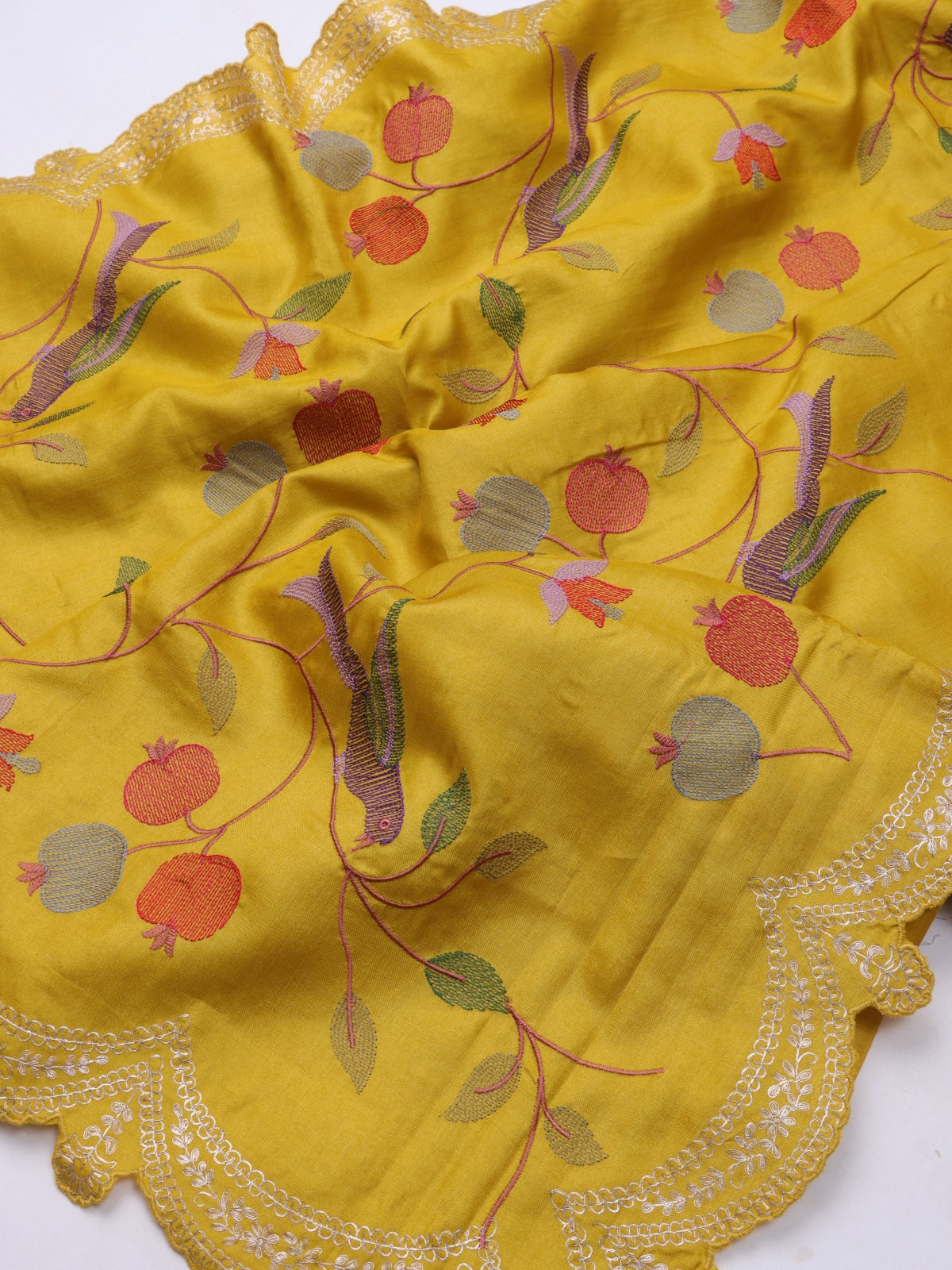 Mustard Pure Tussar Saree (Swara)