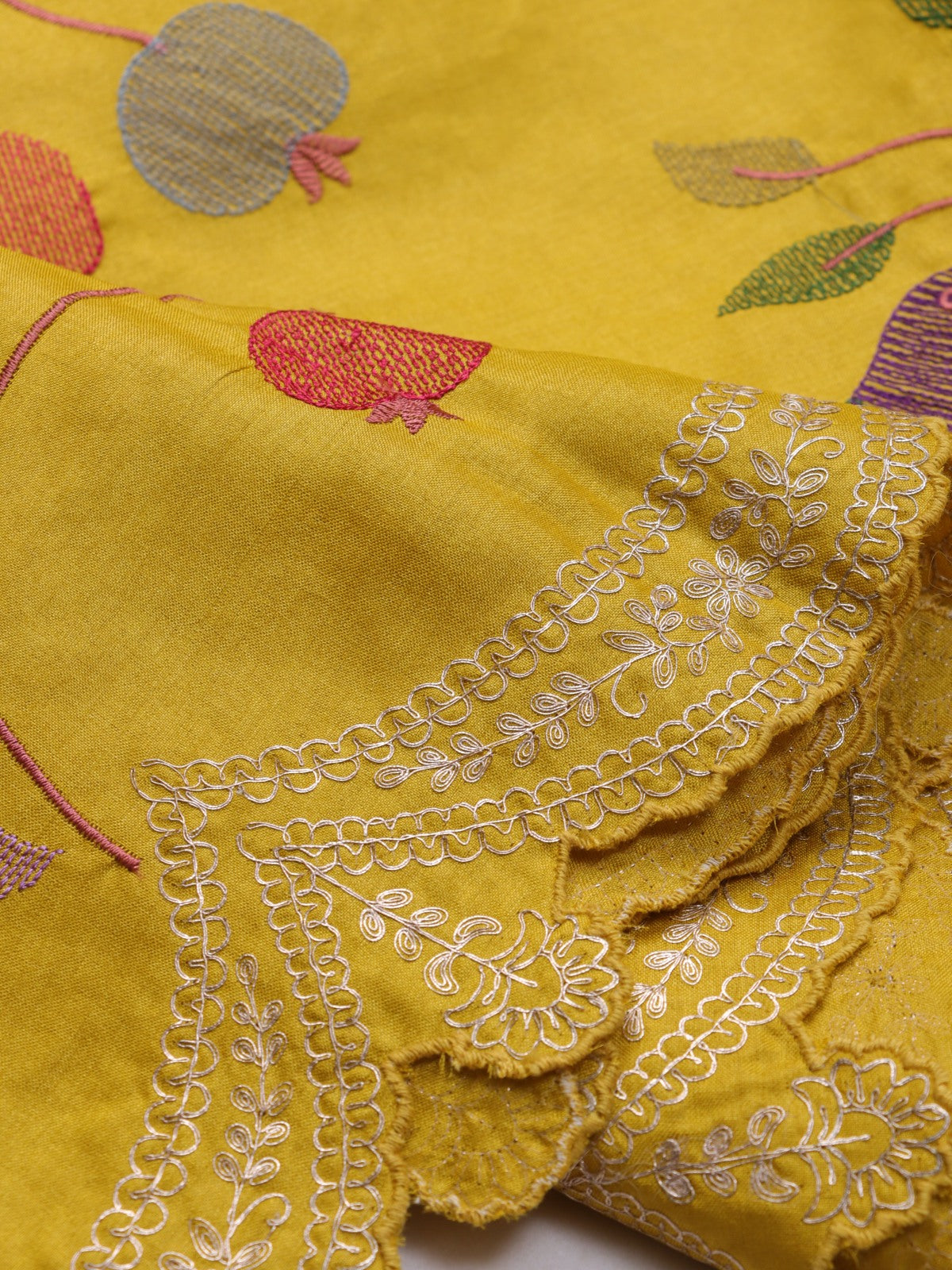 Mustard Pure Tussar Saree (Swara)