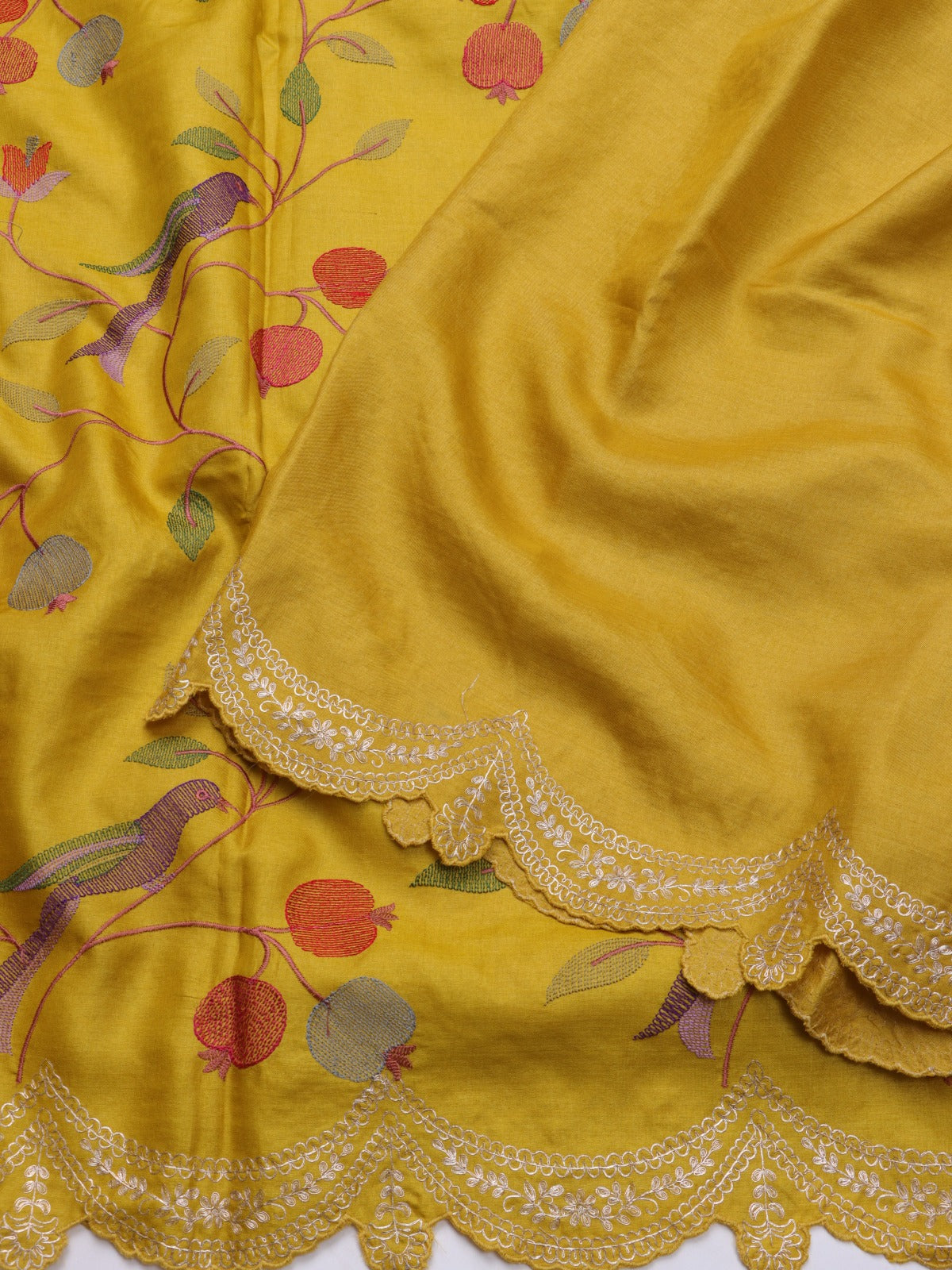 Mustard Pure Tussar Saree (Swara)