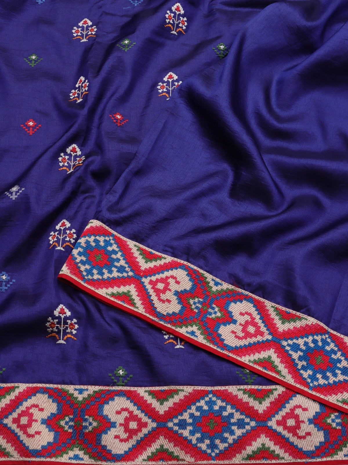 Navy Blue Pure Silk Saree (Swara)