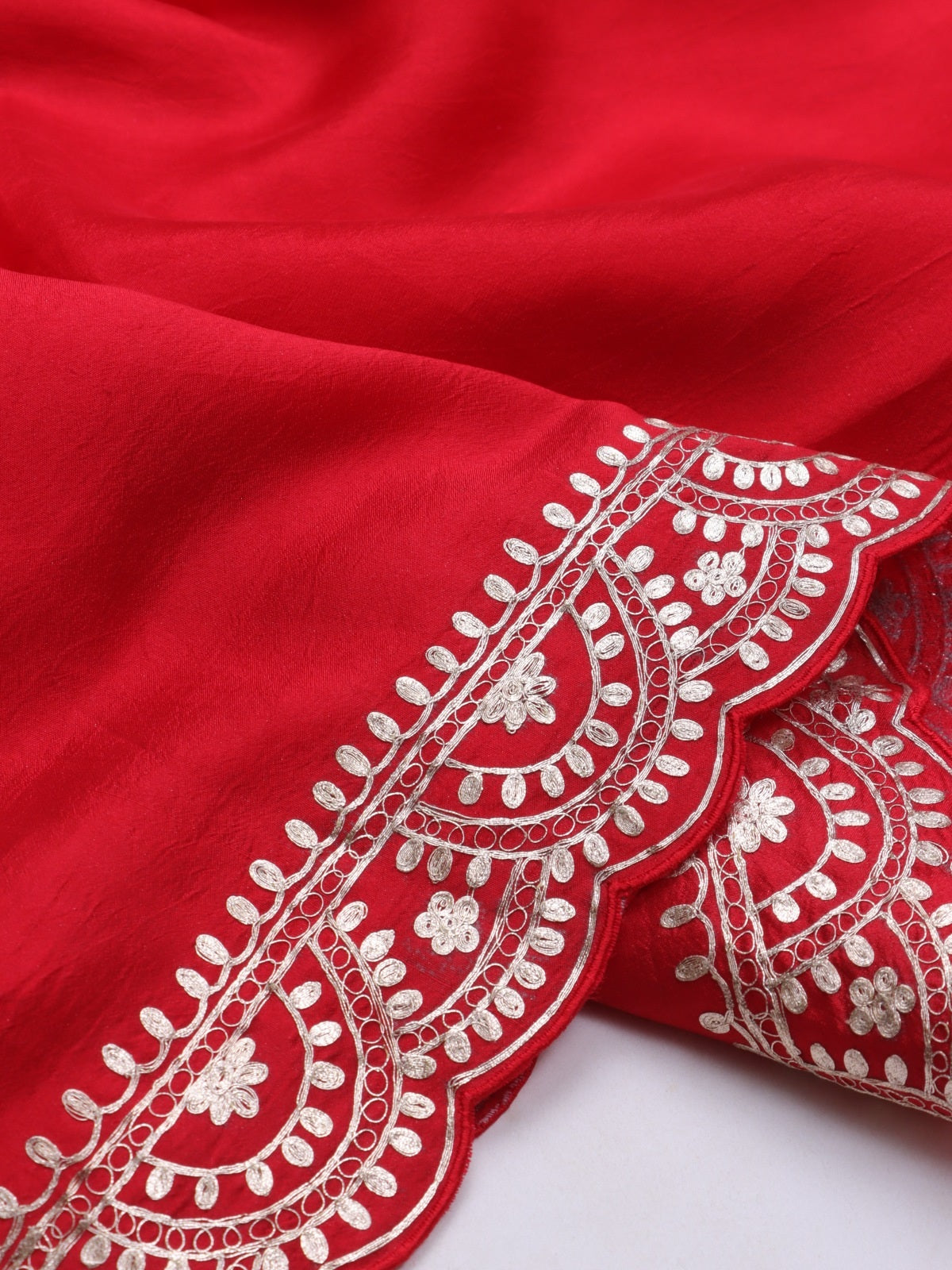 Red Pure Silk Saree (Swara)